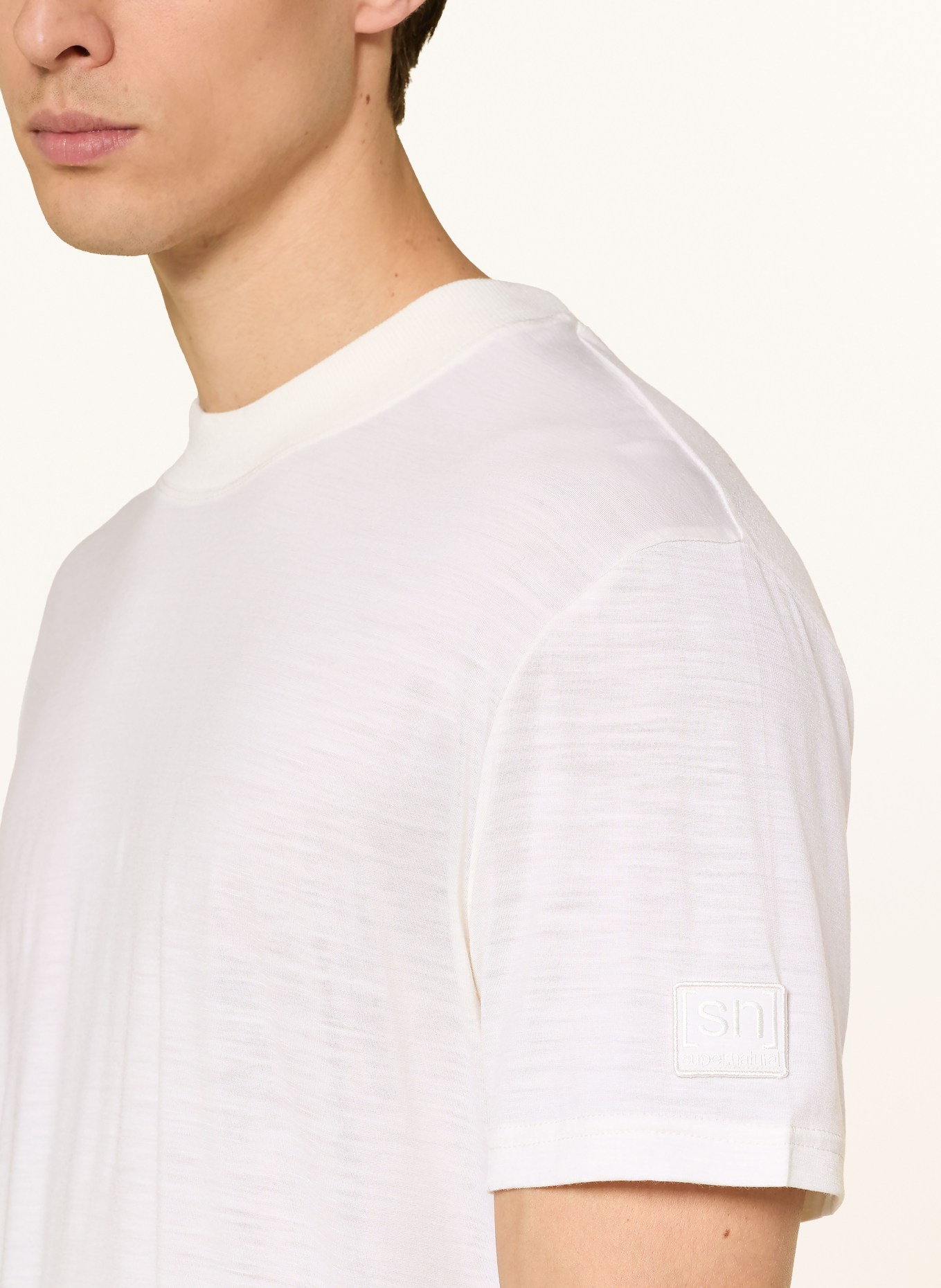 super.natural Koszulka funkcyjna CASUAL z wełny merino: BIAŁY