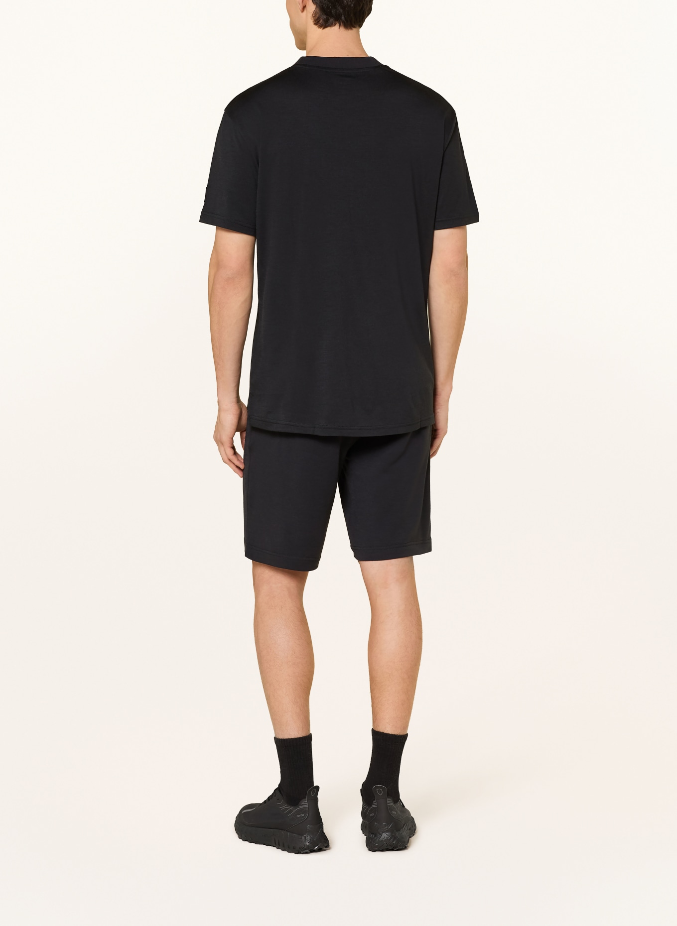 super.natural Koszulka funkcyjna CASUAL z wełny merino: CZARNY