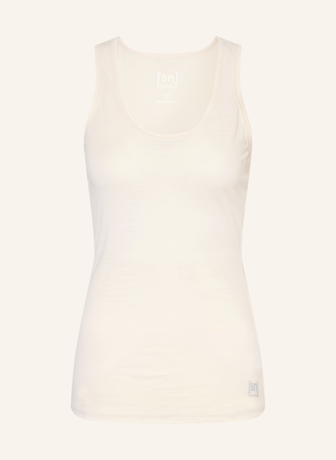 super.natural Tanktop SIERRA 140 mit Merinowolle: CREME