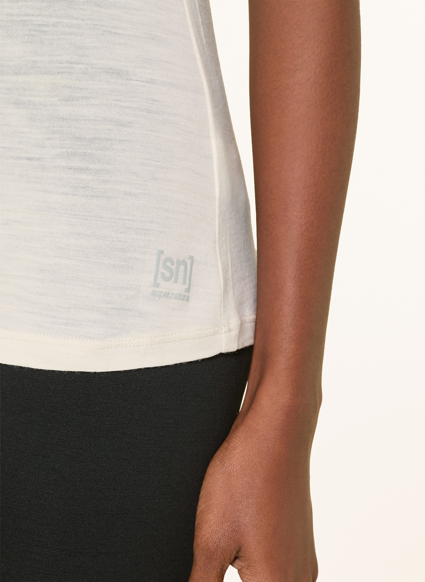 super.natural Tanktop SIERRA 140 mit Merinowolle: CREME