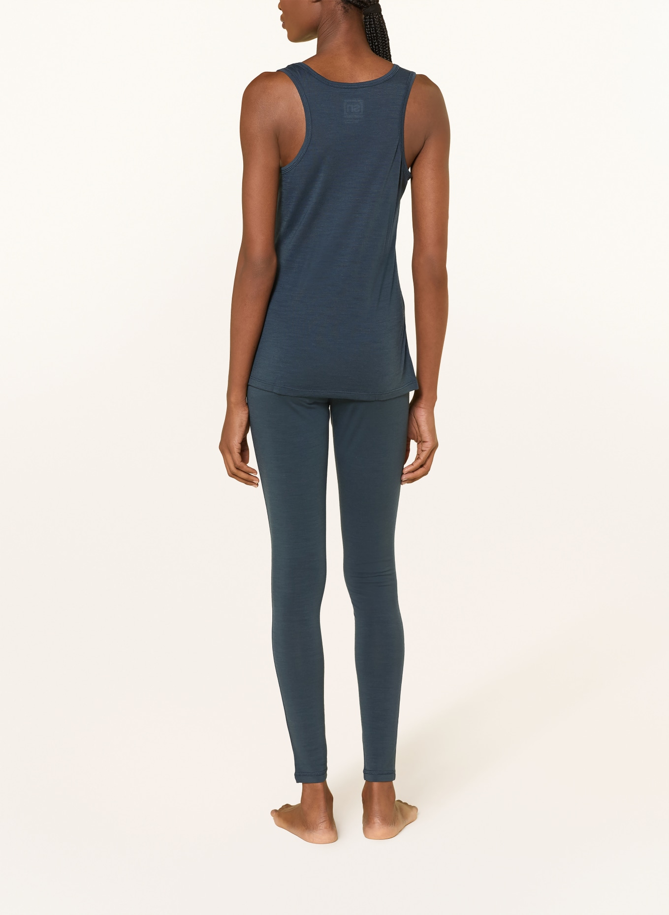 super.natural Tanktop SIERRA 140 met merinowol: DONKERBLAUW