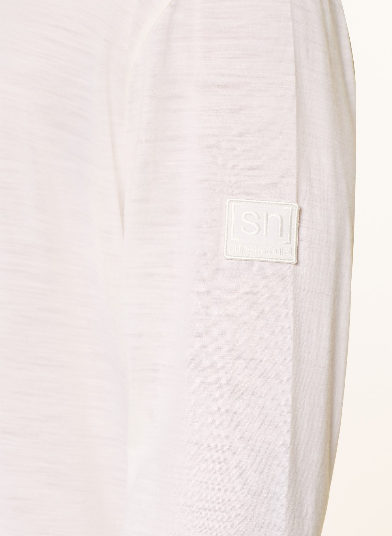 super.natural T-shirt à manches longues CASUAL en laine mérinos: BLANC