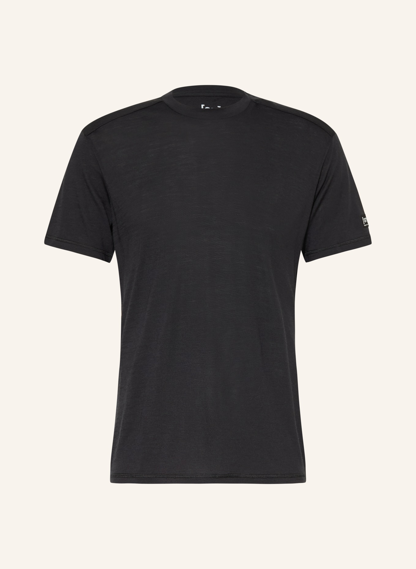 super.natural Koszulka funkcyjna ESSENTIAL z wełną merino: CZARNY