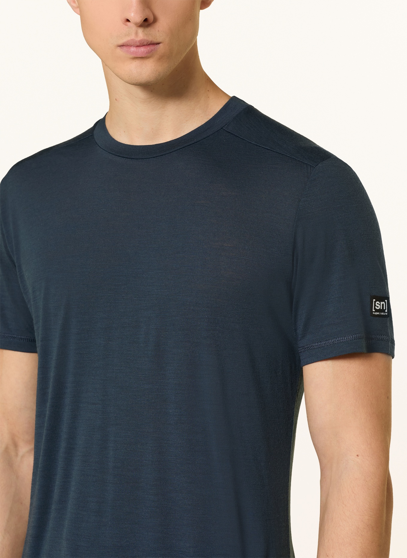 super.natural Koszulka funkcyjna ESSENTIAL z wełną merino: GRANATOWY