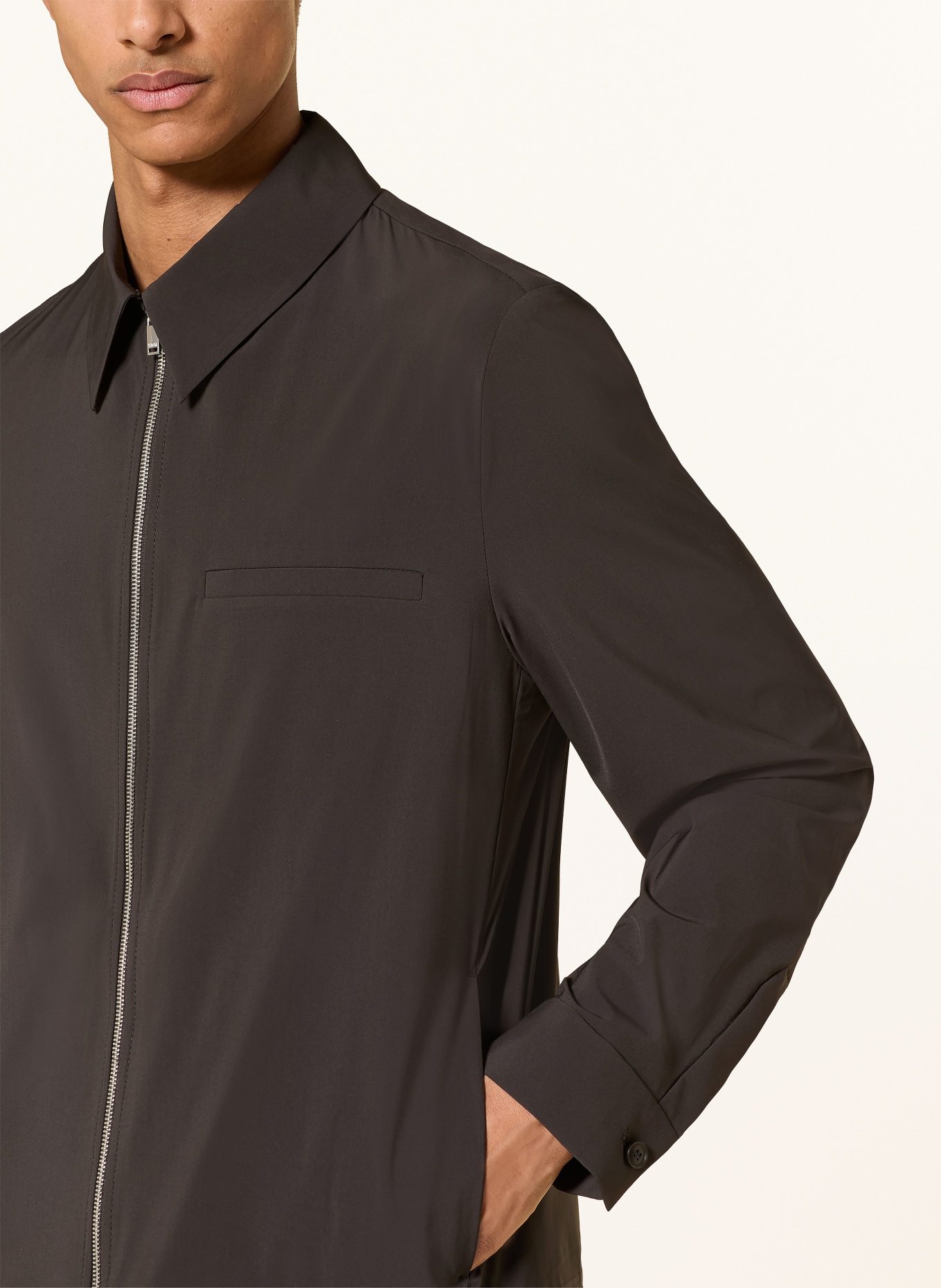 DRYKORN Overjacket JOTTAR: DUNKELBRAUN