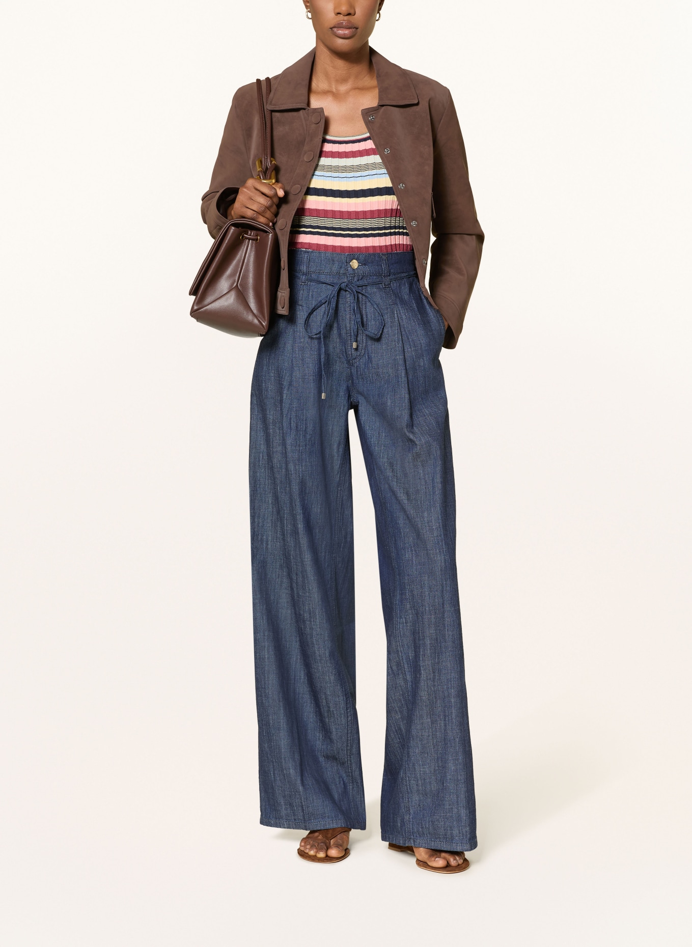 CAMBIO ALINA Wide-Leg Jeans: 5202 eco rinsed