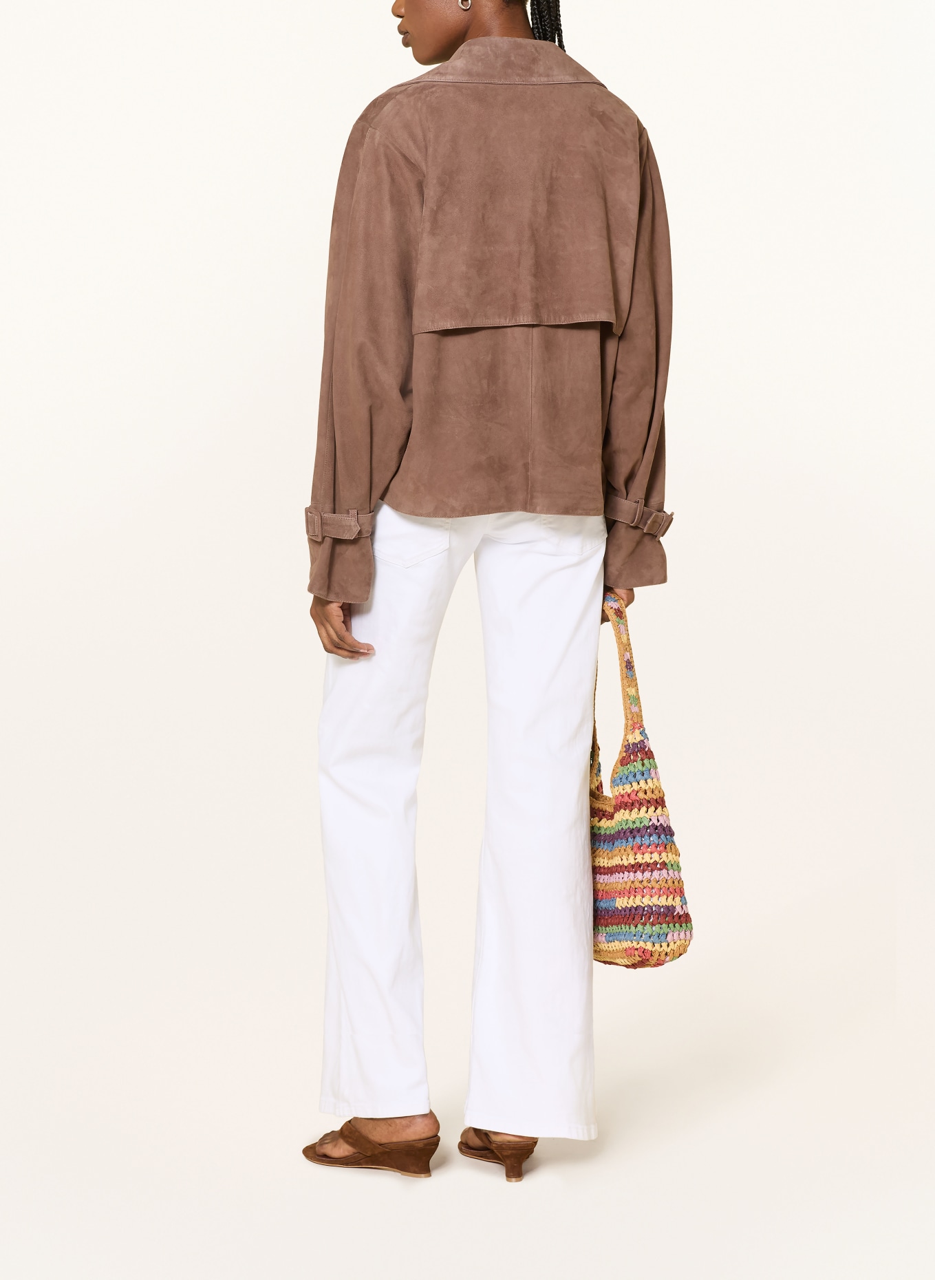 CAMBIO Dżinsy z rozszerzanymi nogawkami FABIENNE: 5113 pure white stone