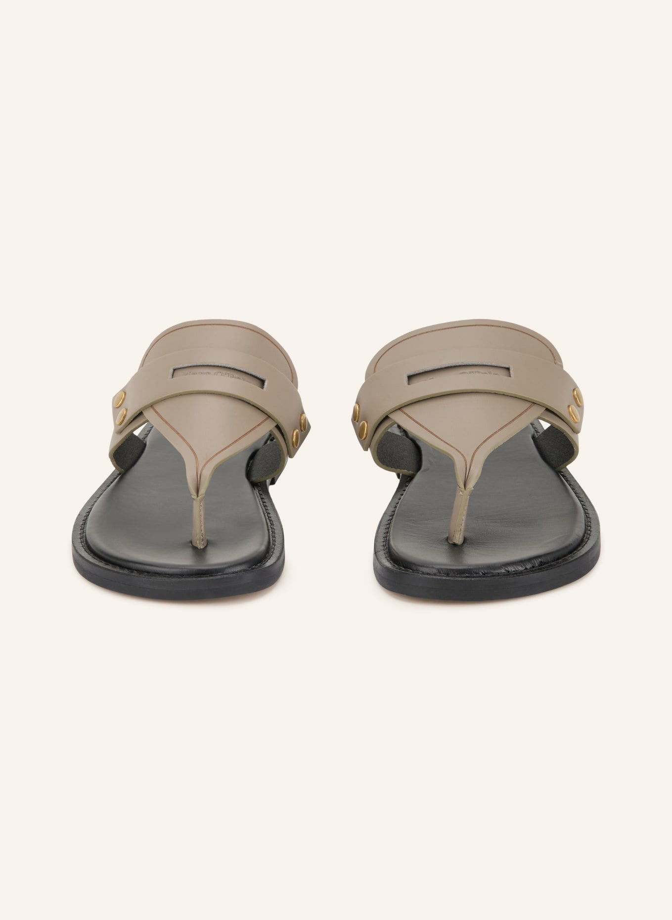 Marc O'Polo toe separators: TAUPE / BLACK