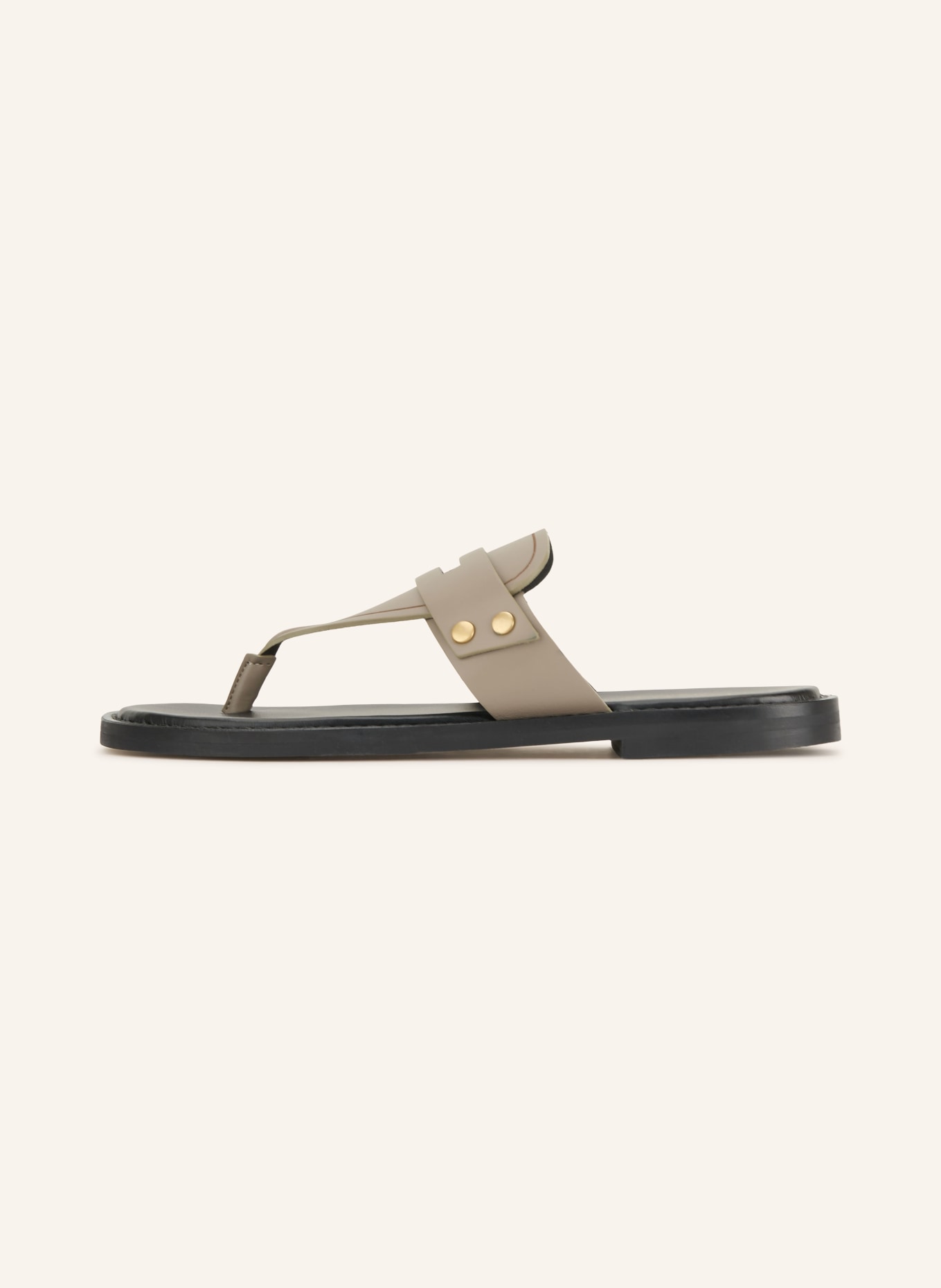 Marc O'Polo toe separators: TAUPE / BLACK