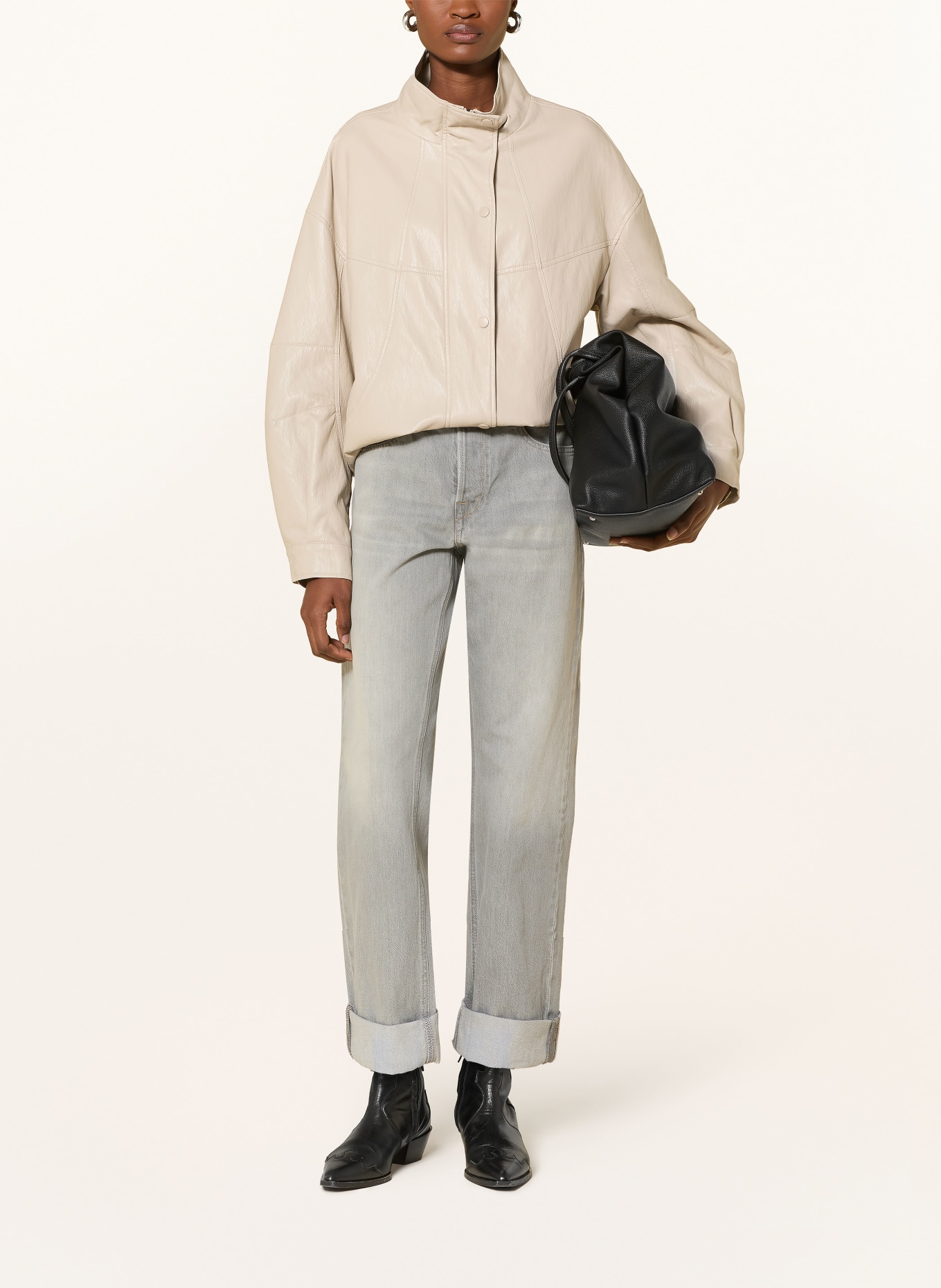 REPLAY Boyfriend Jeans AUBRY: 095 light grey