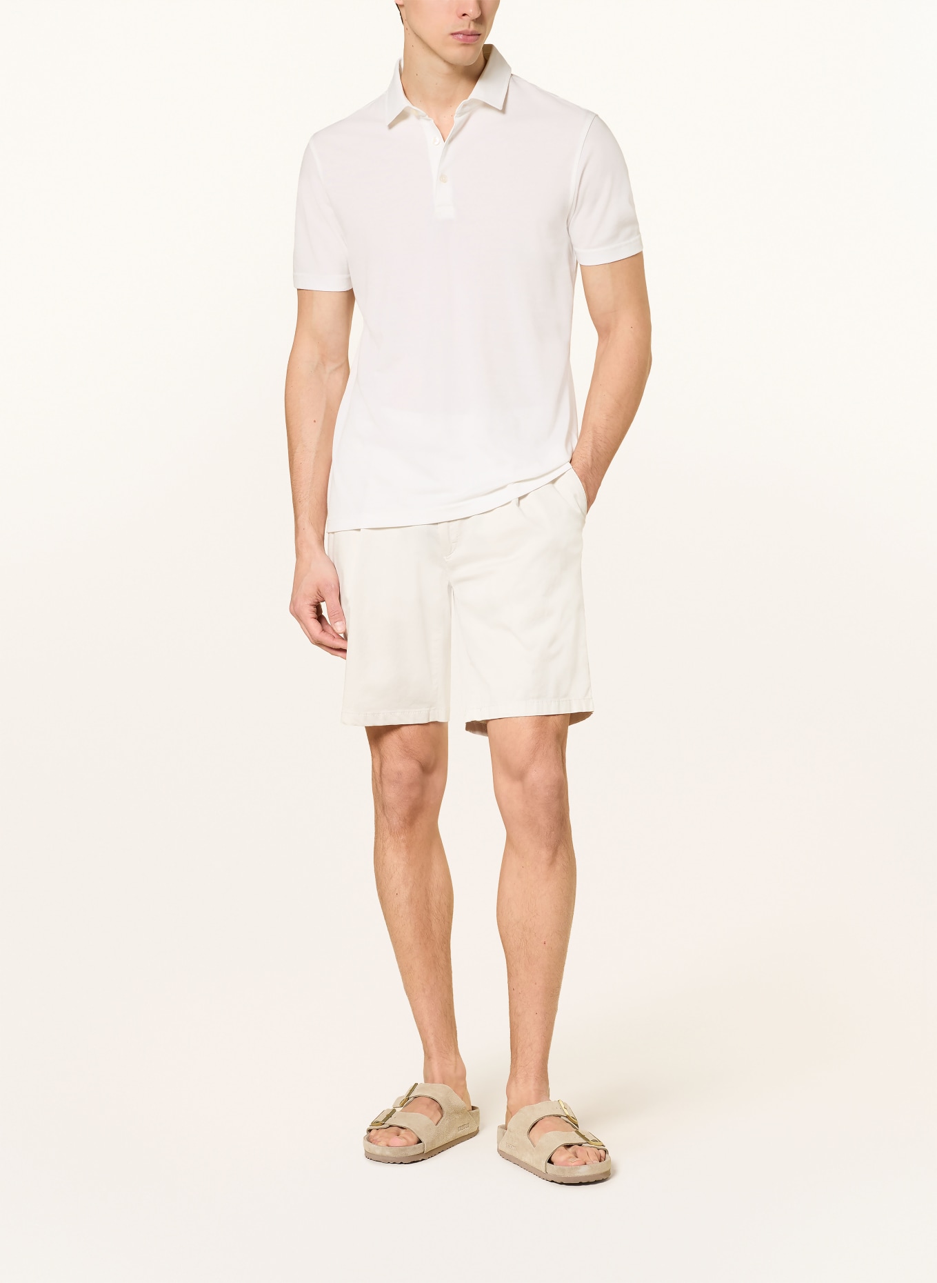 BRAX Piqué polo shirt PEPE: CREAM