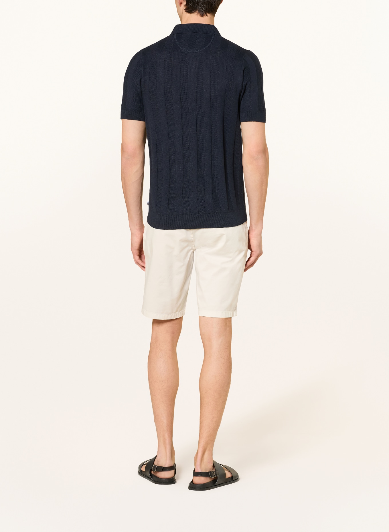 BRAX PASCAL Knit Polo Shirt: DARK BLUE