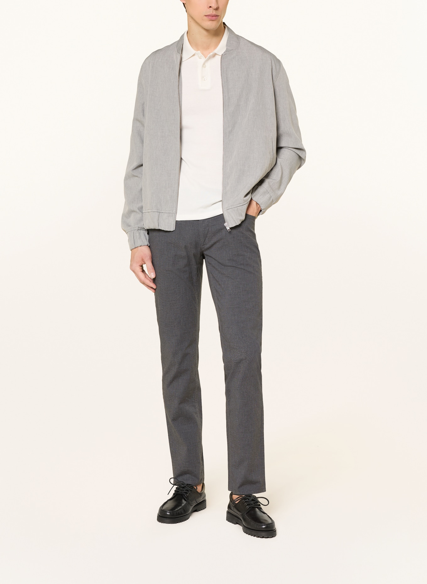 BRAX Chino CHUCK DX Modern Fit: DONKERGRIJS