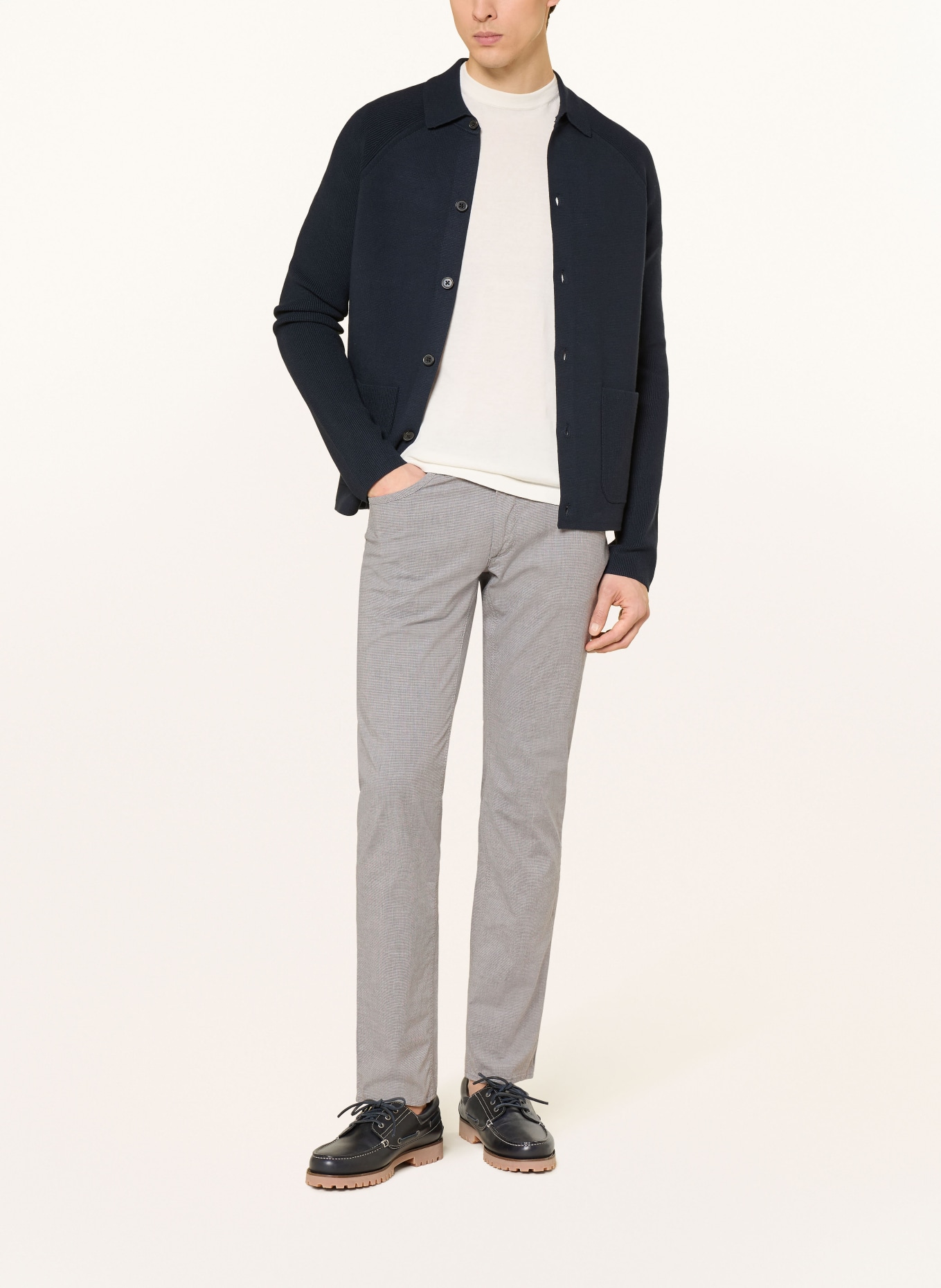 BRAX Chino CHUCK DX Modern Fit: GRIJS