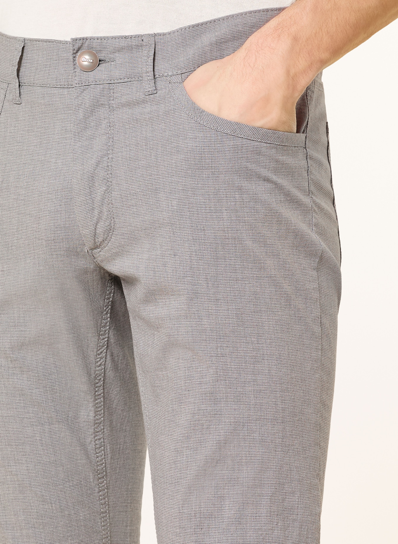 BRAX Chino CHUCK DX Modern Fit: GRIJS