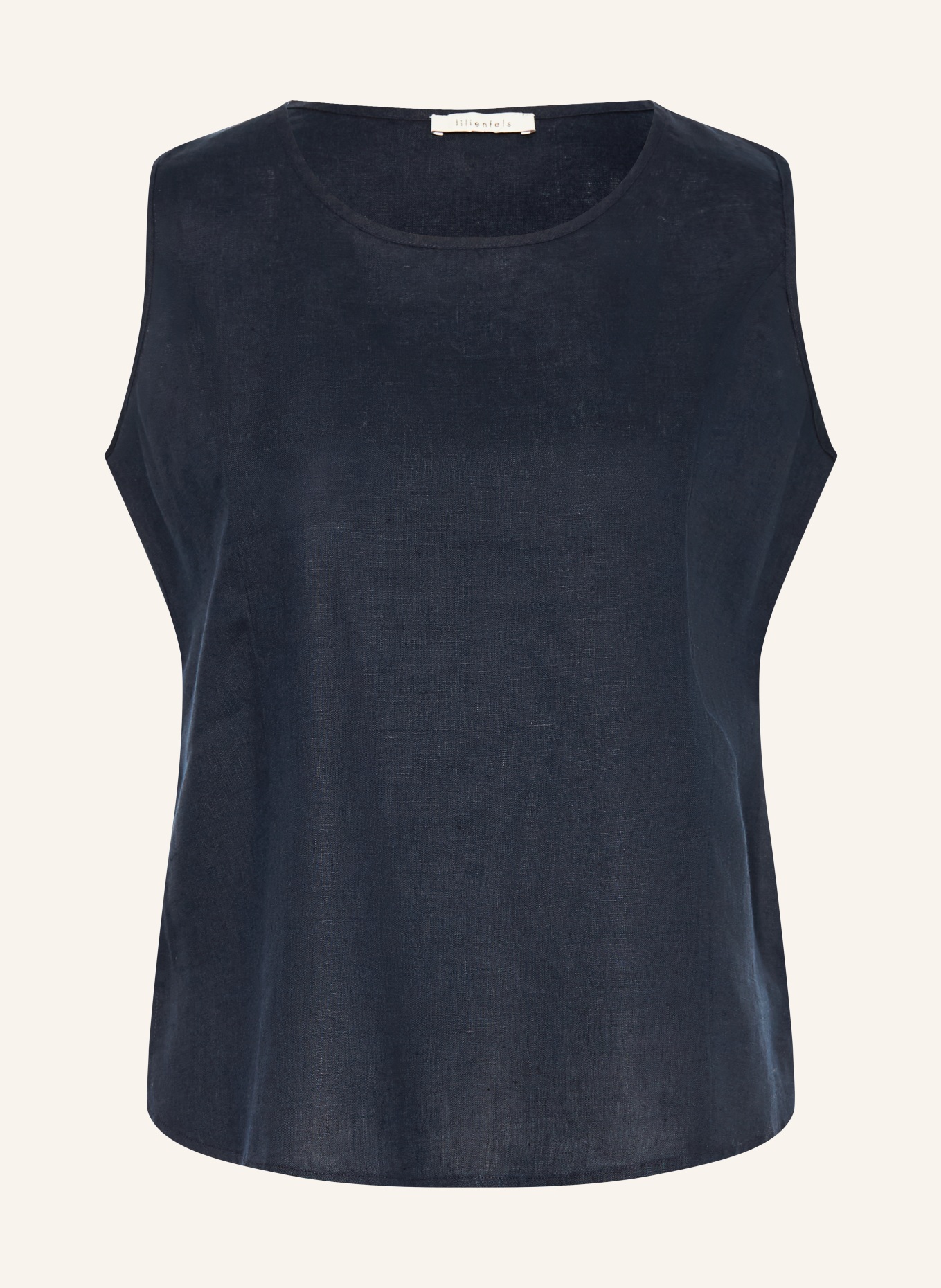 lilienfels Linnen top: DONKERBLAUW