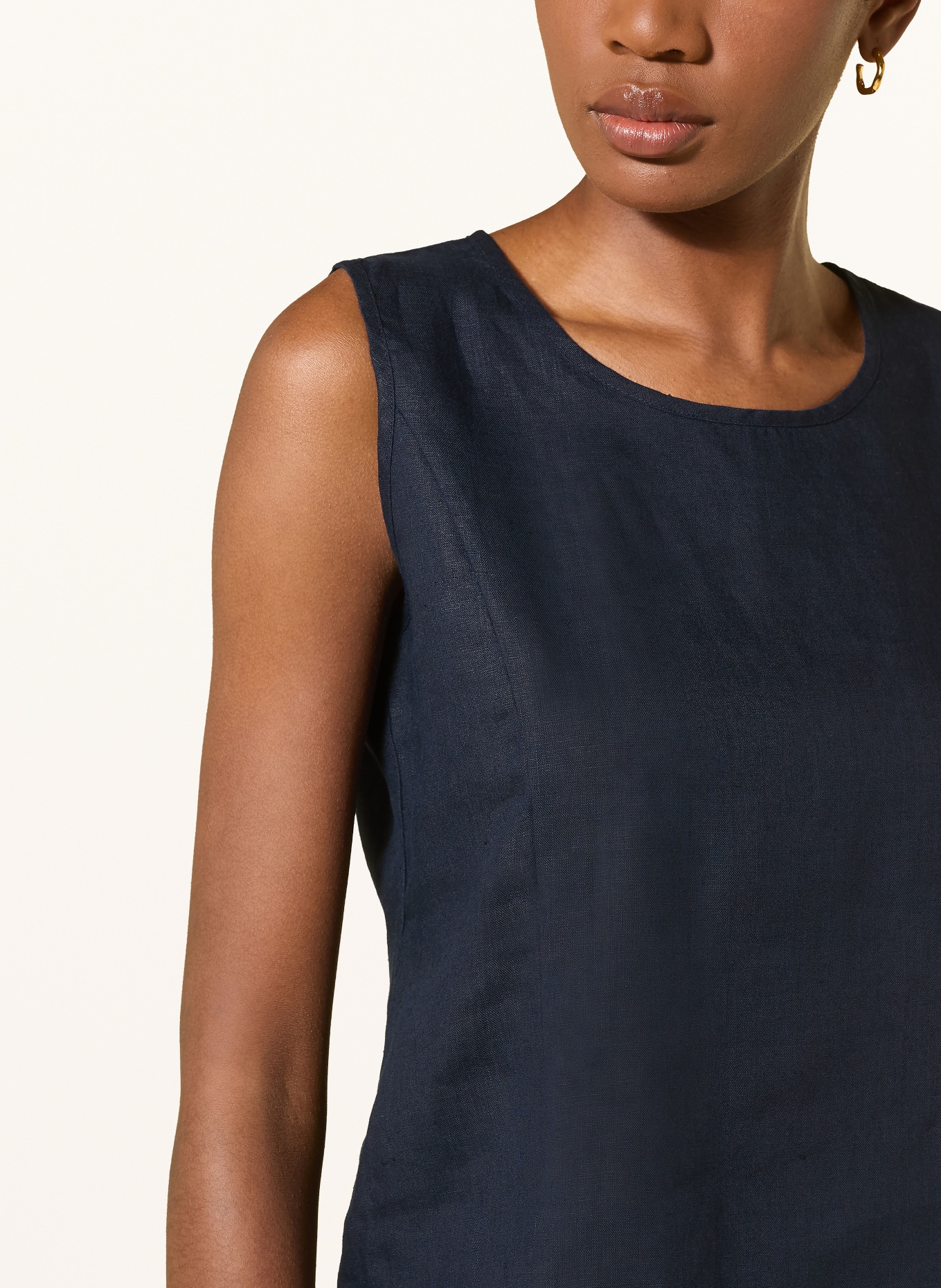 lilienfels Linnen top: DONKERBLAUW