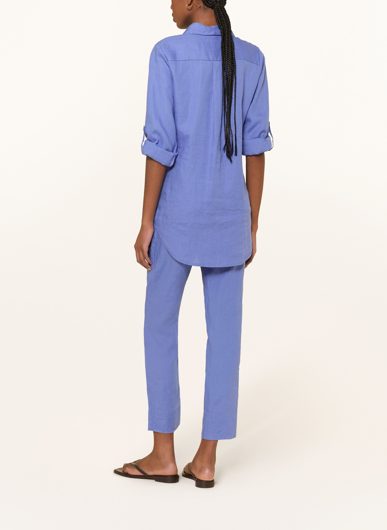 lilienfels lněné kalhoty: MODRÁ