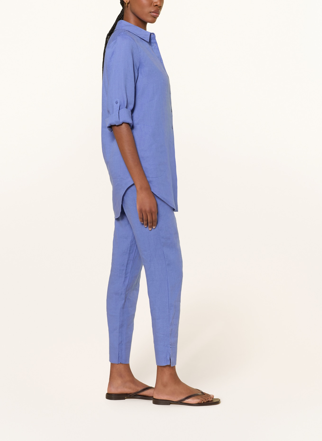 lilienfels lněné kalhoty: MODRÁ