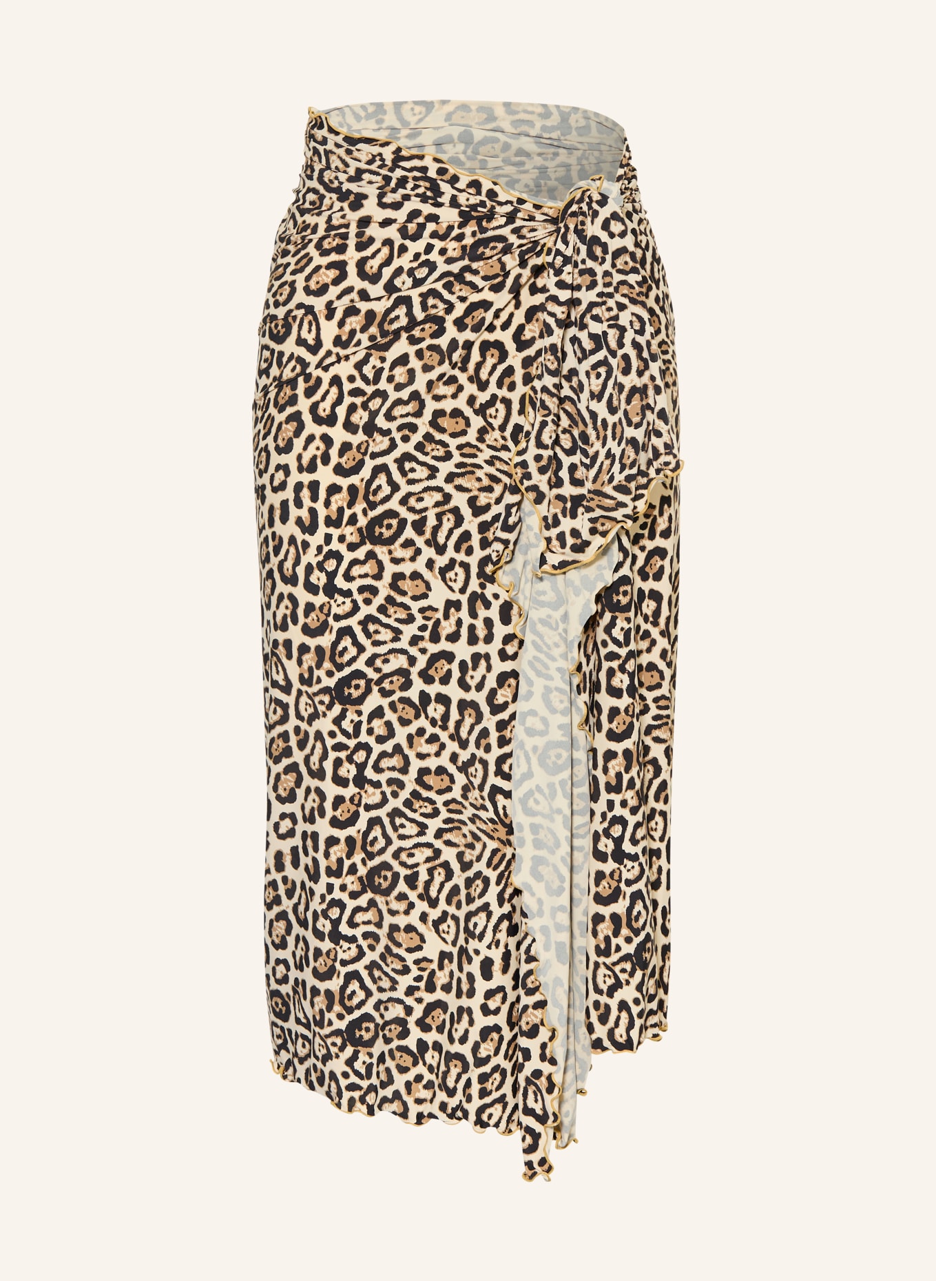 GOLDBERGH MARIELLA Pareo with UV Protection: LIGHT BROWN / BLACK