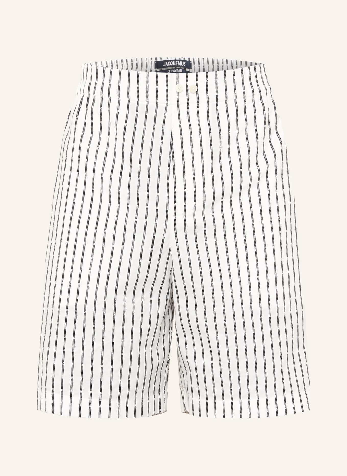 JACQUEMUS Shorts LE SHORT CALECON: WEISS / SCHWARZ
