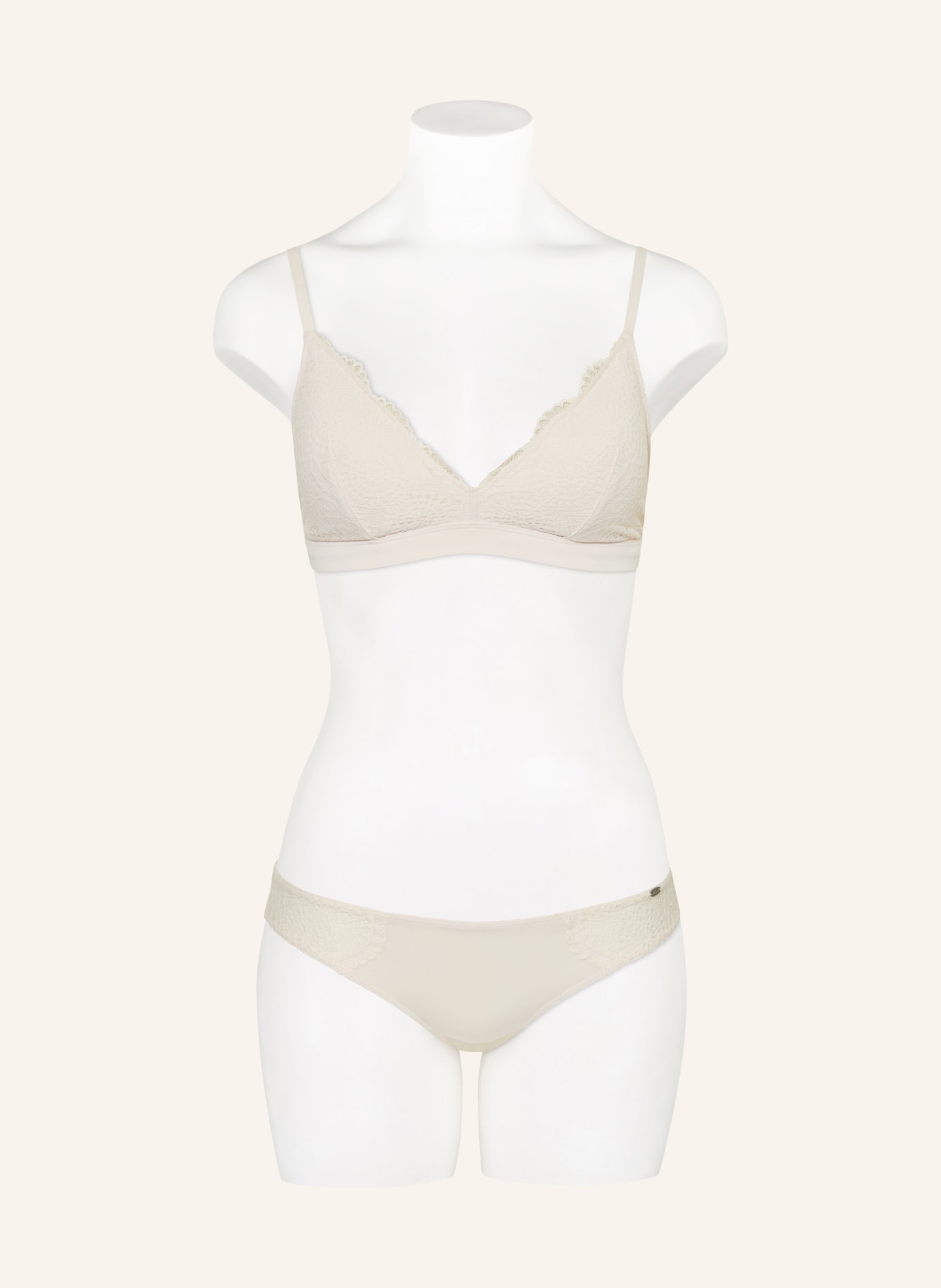 Skiny Trojúhelníková podprsenka MICRONAMENTS: KRÉMOVÁ