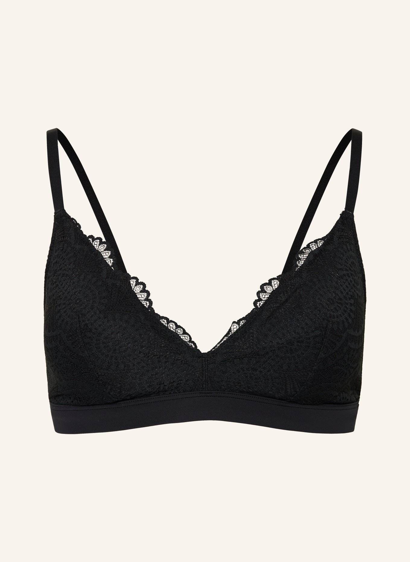 Skiny Trojúhelníková podprsenka MICRONAMENTS: ČERNÁ