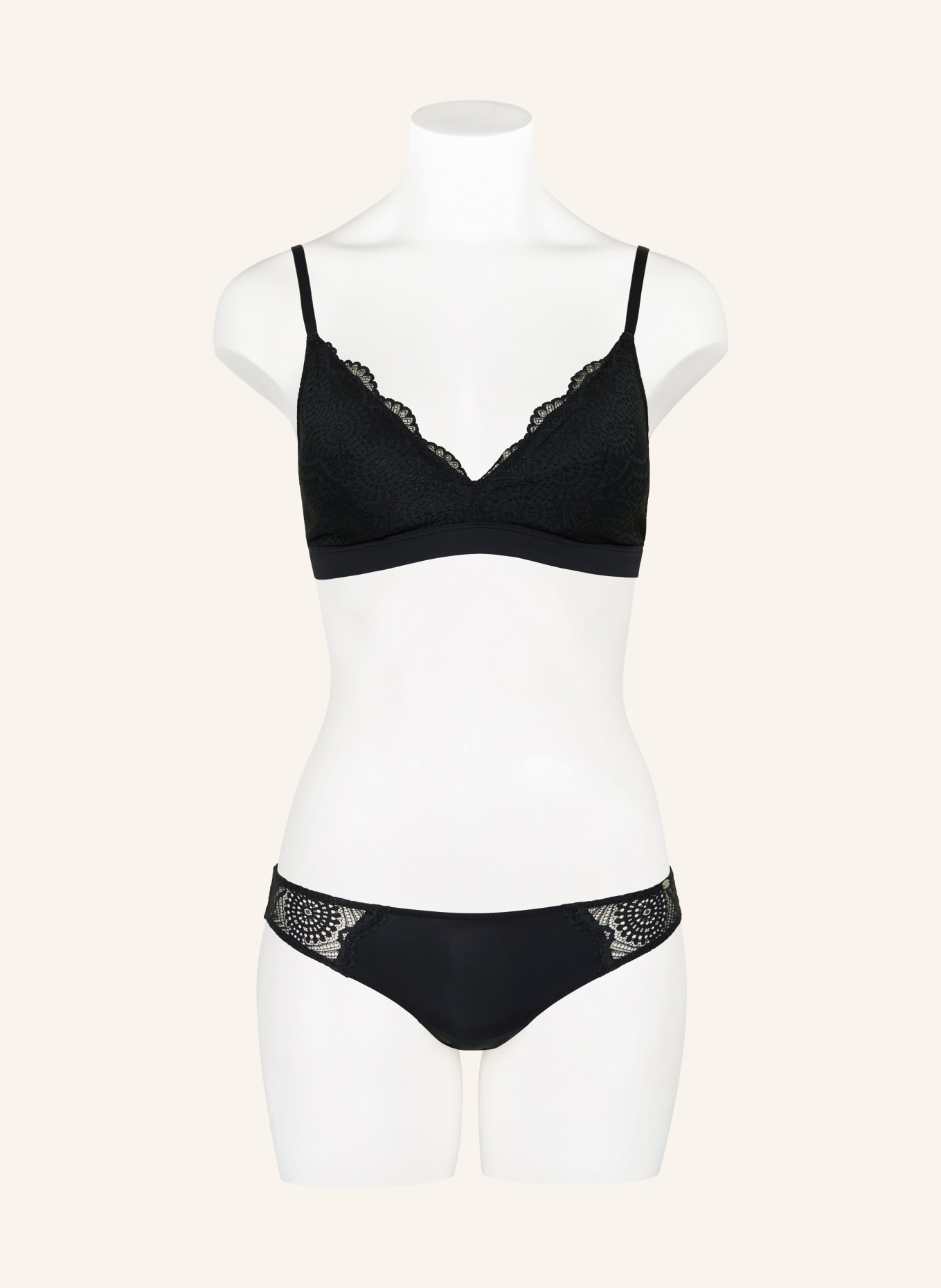 Skiny Trojúhelníková podprsenka MICRONAMENTS: ČERNÁ