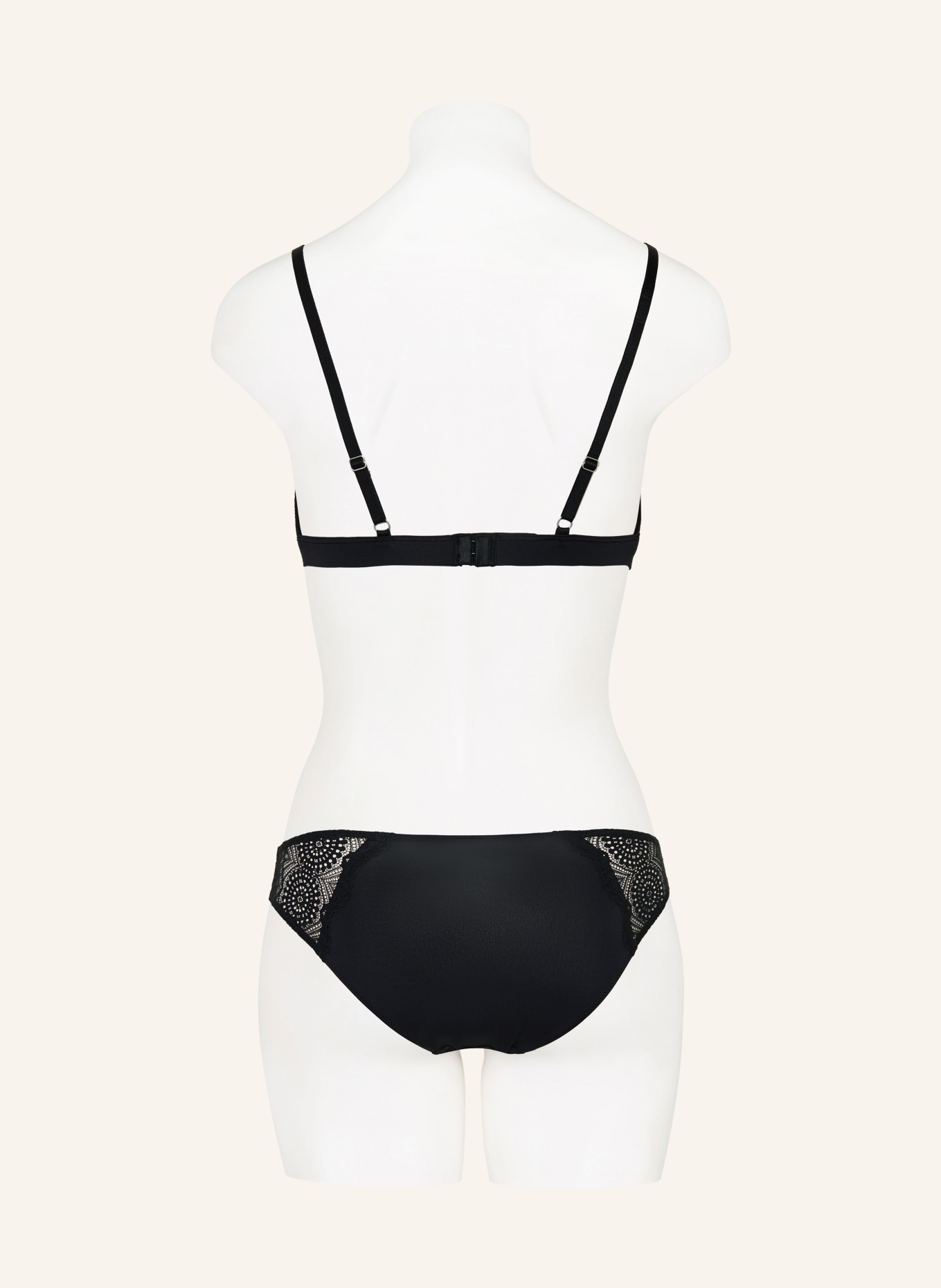 Skiny Trojúhelníková podprsenka MICRONAMENTS: ČERNÁ