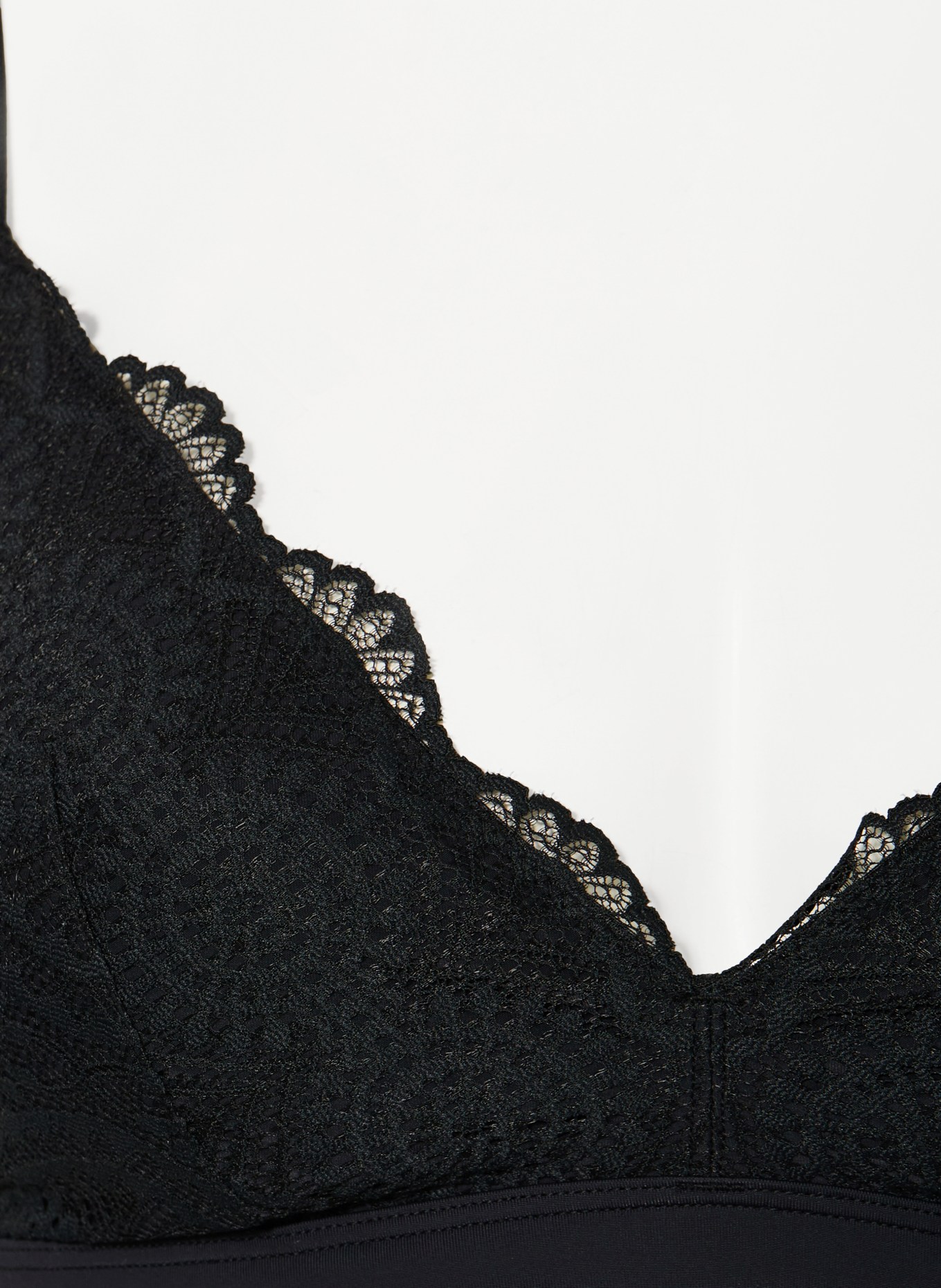 Skiny Trojúhelníková podprsenka MICRONAMENTS: ČERNÁ