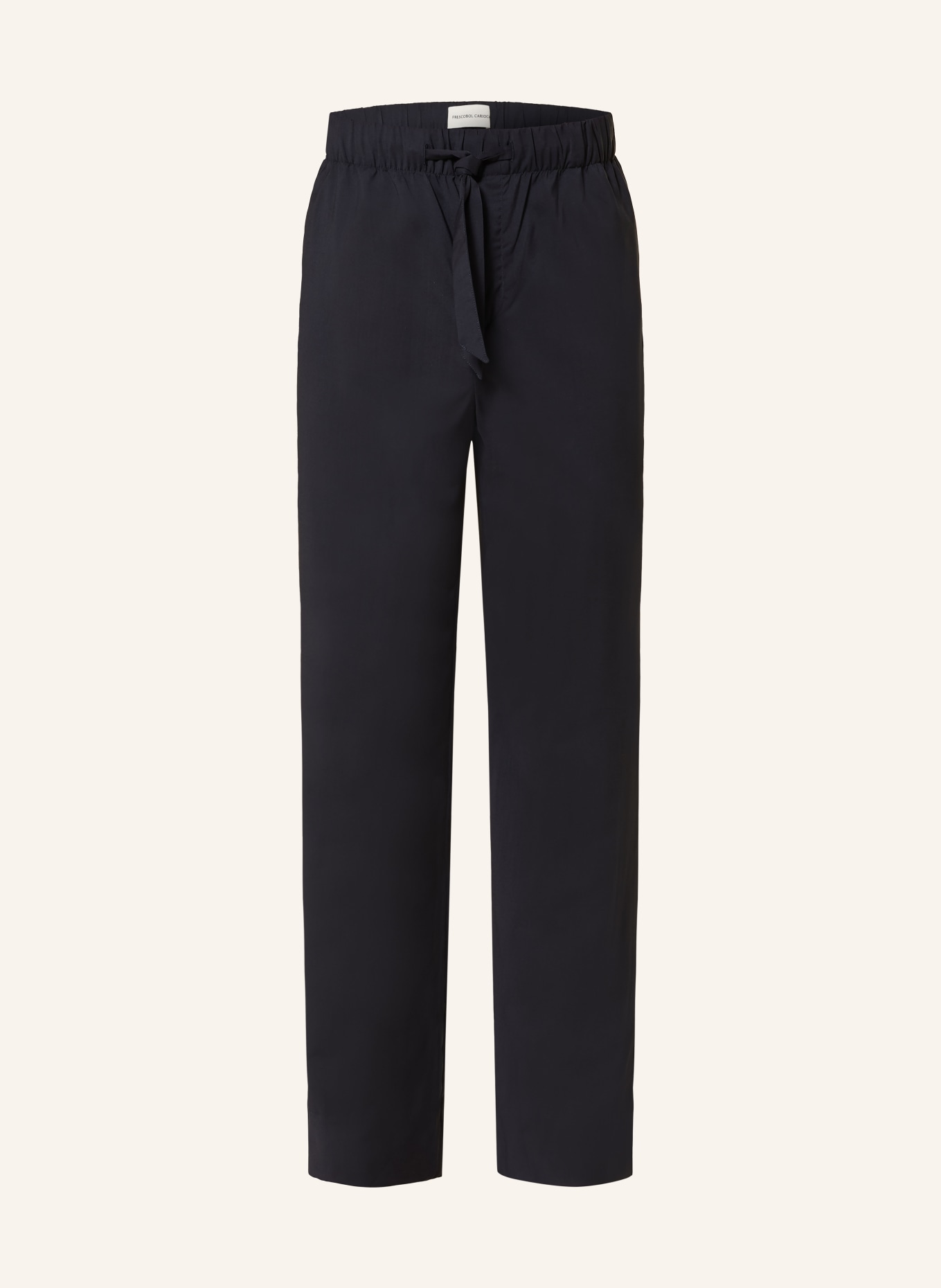 FRESCOBOL CARIOCA LUAN Jogger-Style Wide-Fit Pants: DARK BLUE