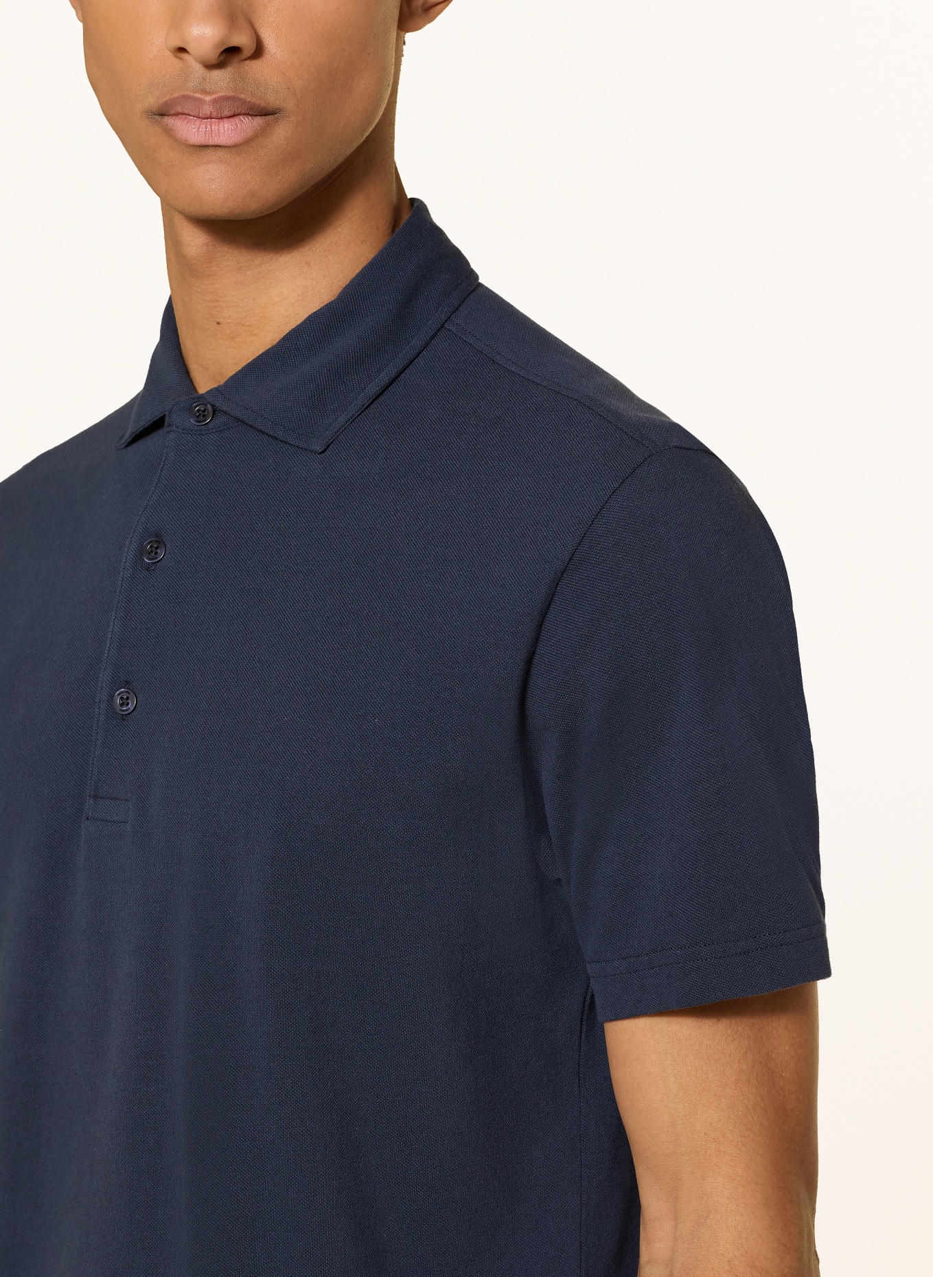 FRESCOBOL CARIOCA LUCA Piqué Polo Shirt: DARK BLUE