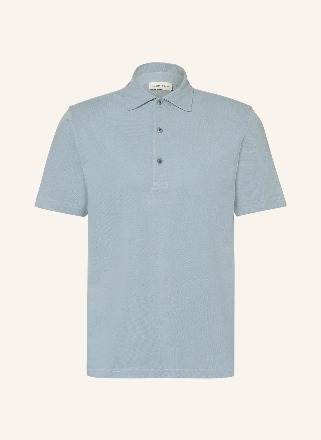 FRESCOBOL CARIOCA LUCA Piqué Polo Shirt: LIGHT BLUE