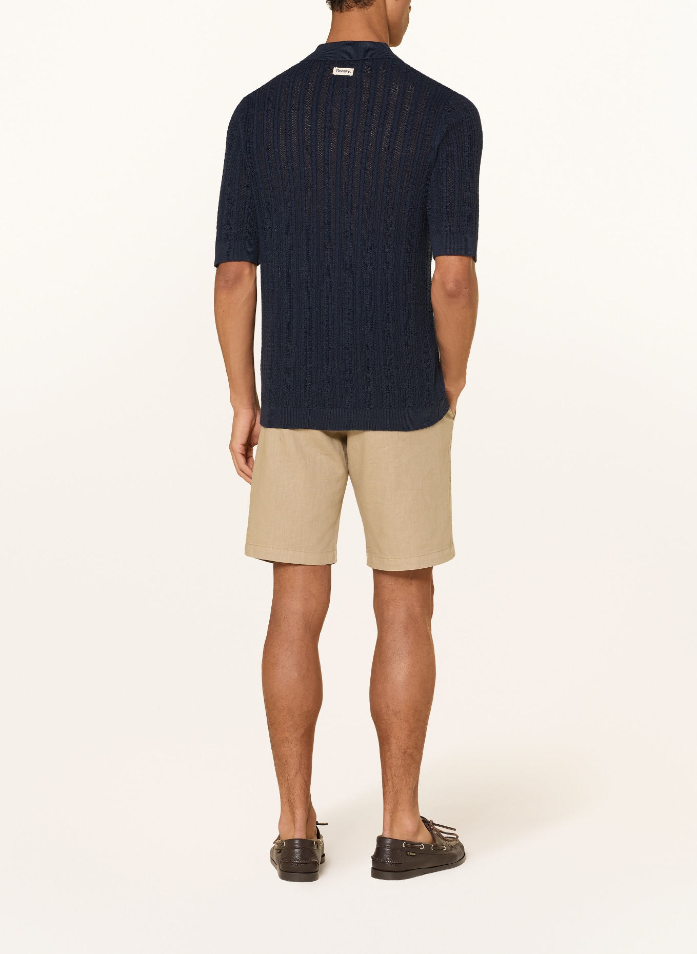 MOS MOSH Gallery MMGDARIO Slim Fit Knit Shirt: DARK BLUE