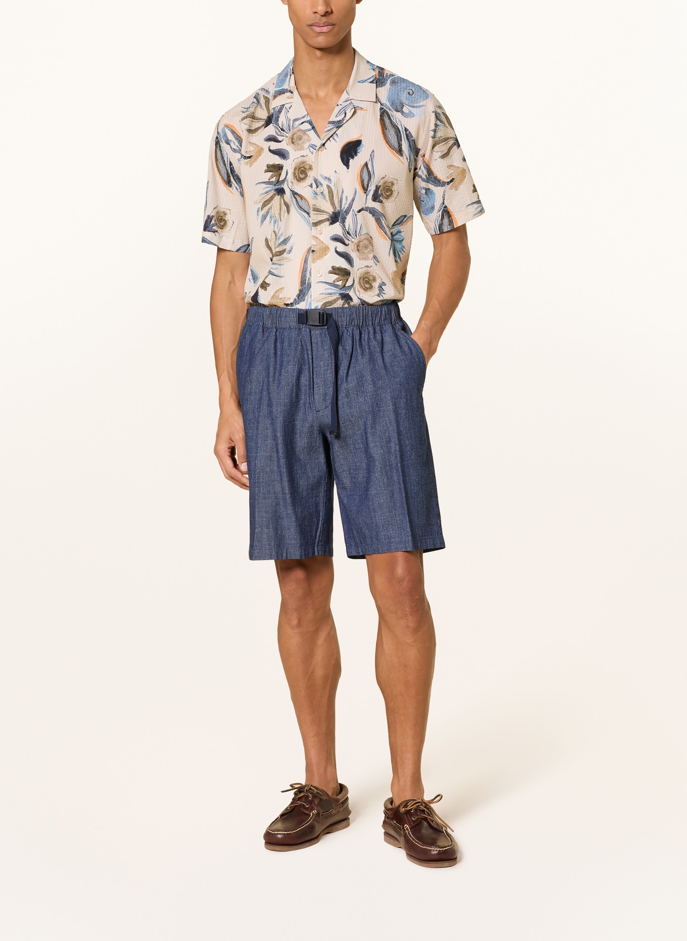 MOS MOSH Gallery MMGWILSON Denim Shorts: 419 BLUE CHAMBRAY