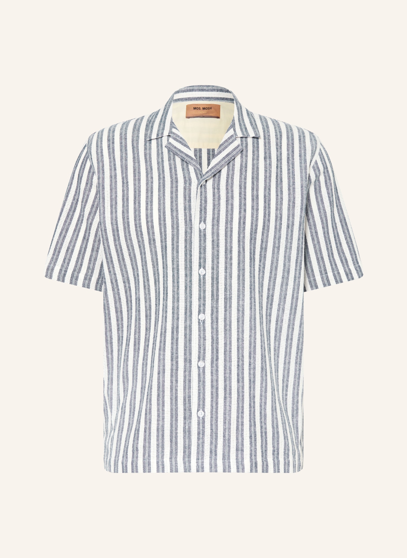MOS MOSH Gallery MMGJOE BASSO Resort Shirt, Regular Fit: BLUE / WHITE