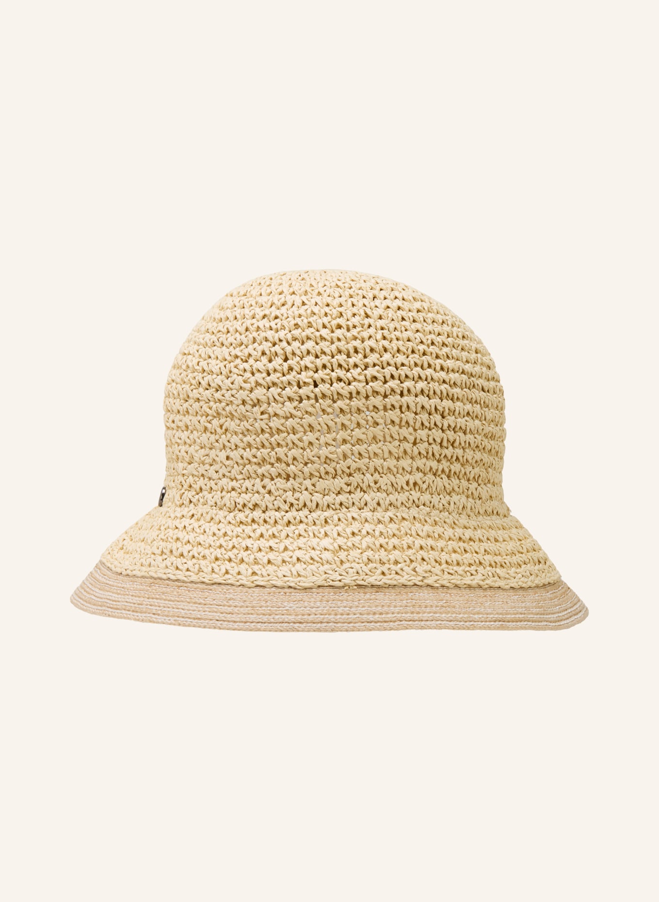 LOEVENICH Straw hat: LIGHT BROWN / CREAM