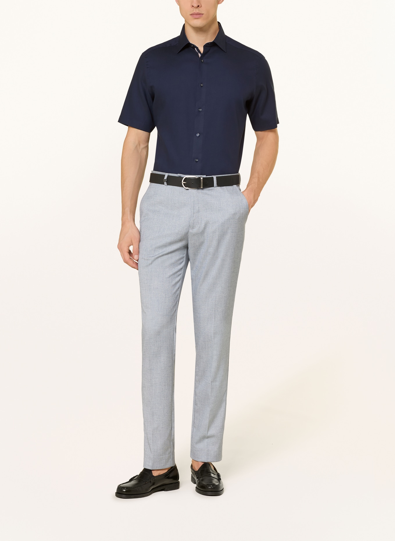 OLYMP Kurzarm-Hemd Luxor modern fit: DUNKELBLAU