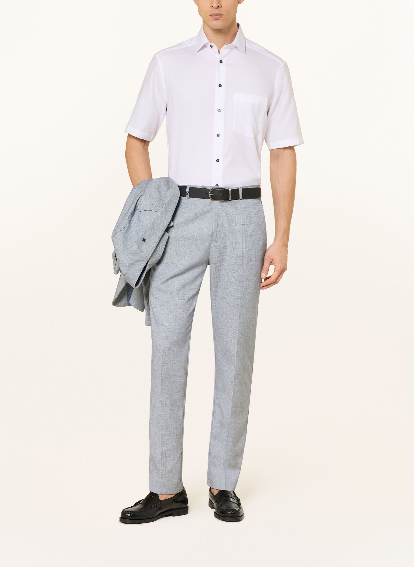 OLYMP Kurzarm-Hemd Luxor comfort fit: WEISS