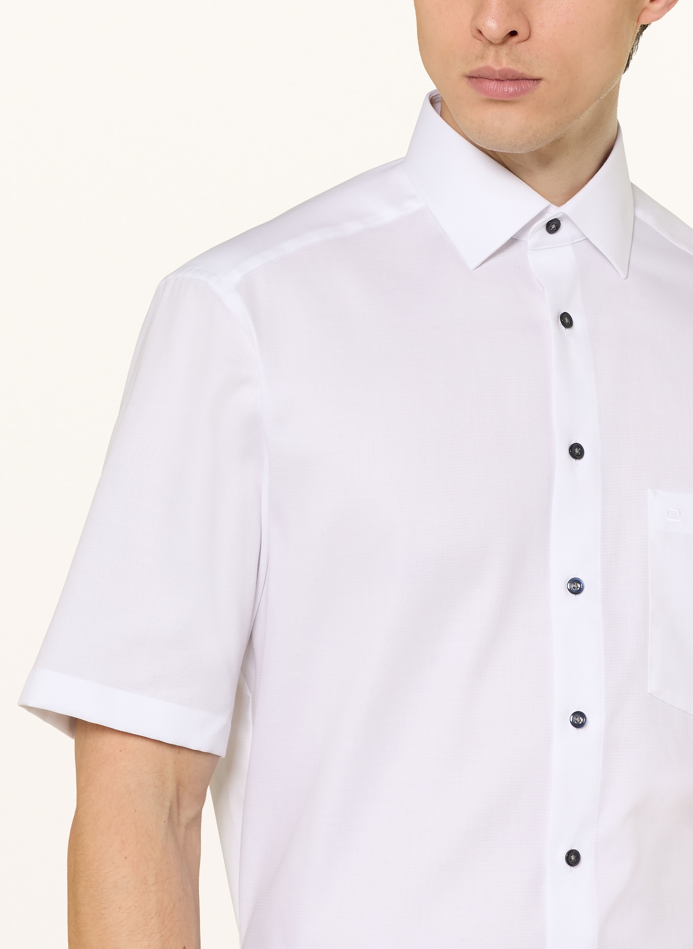 OLYMP Kurzarm-Hemd Luxor comfort fit: WEISS