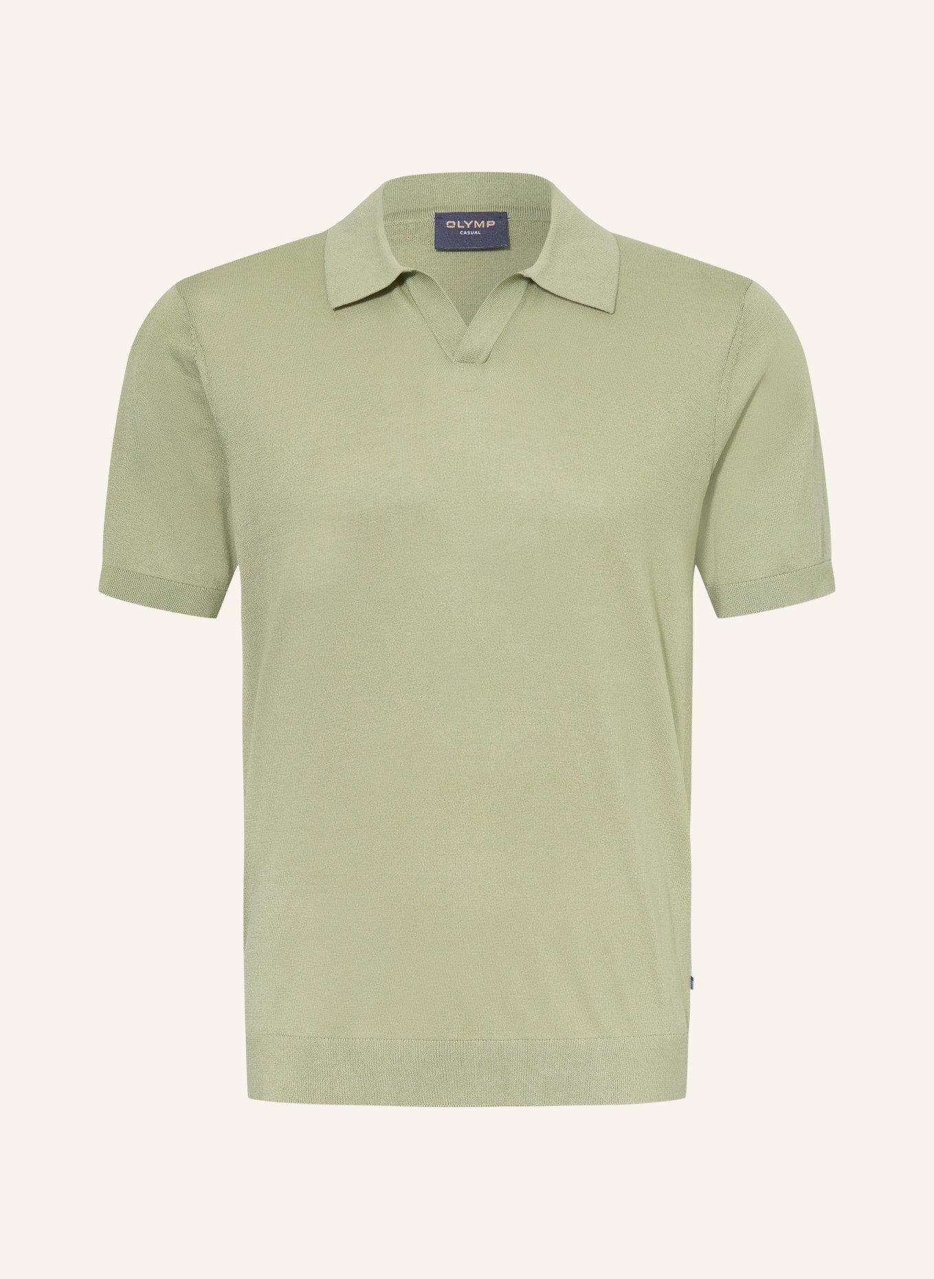 OLYMP Dzianinowa koszulka polo: OLIWKOWY