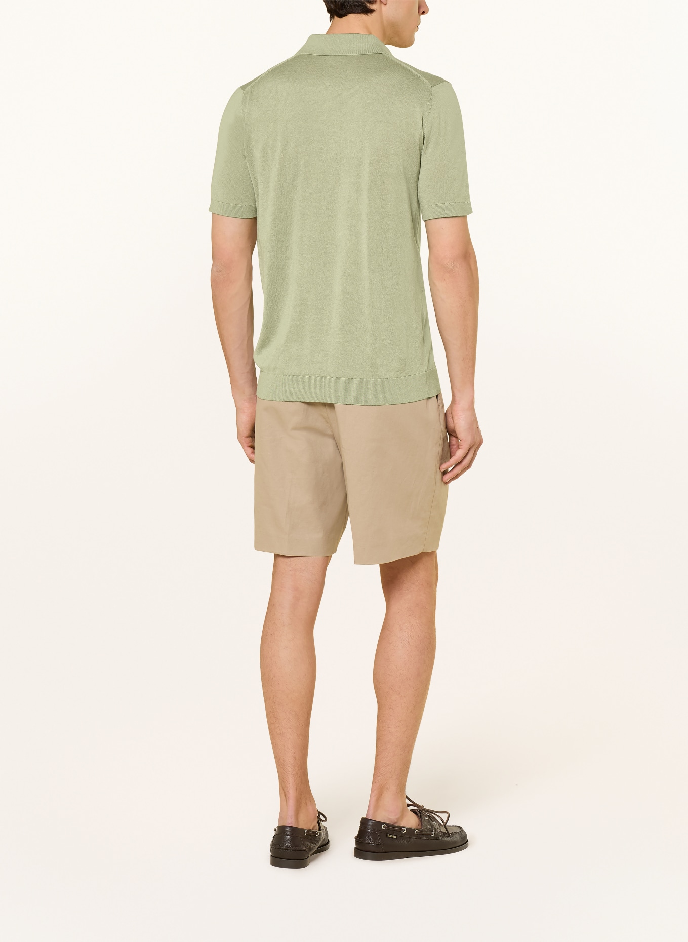 OLYMP Dzianinowa koszulka polo: OLIWKOWY