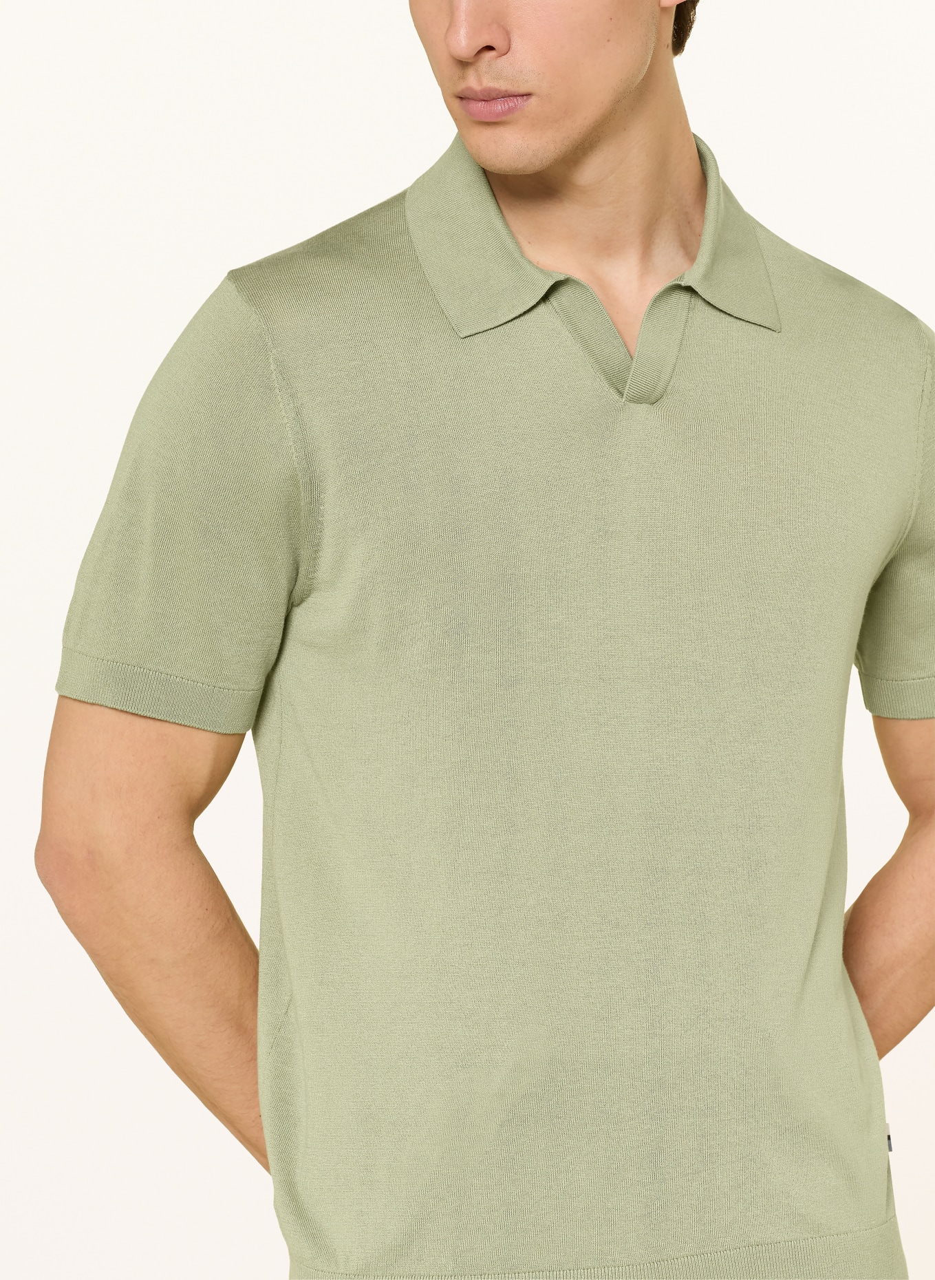 OLYMP Dzianinowa koszulka polo: OLIWKOWY