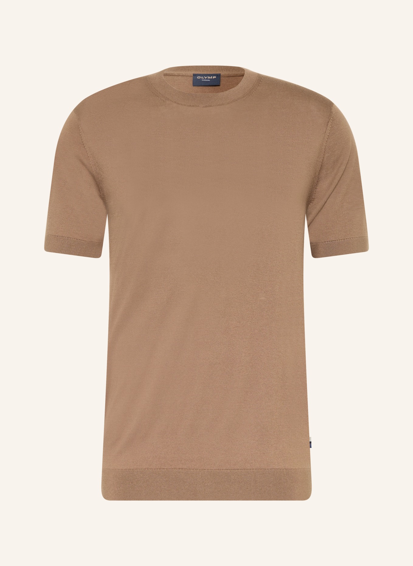 OLYMP Strickshirt: BRAUN