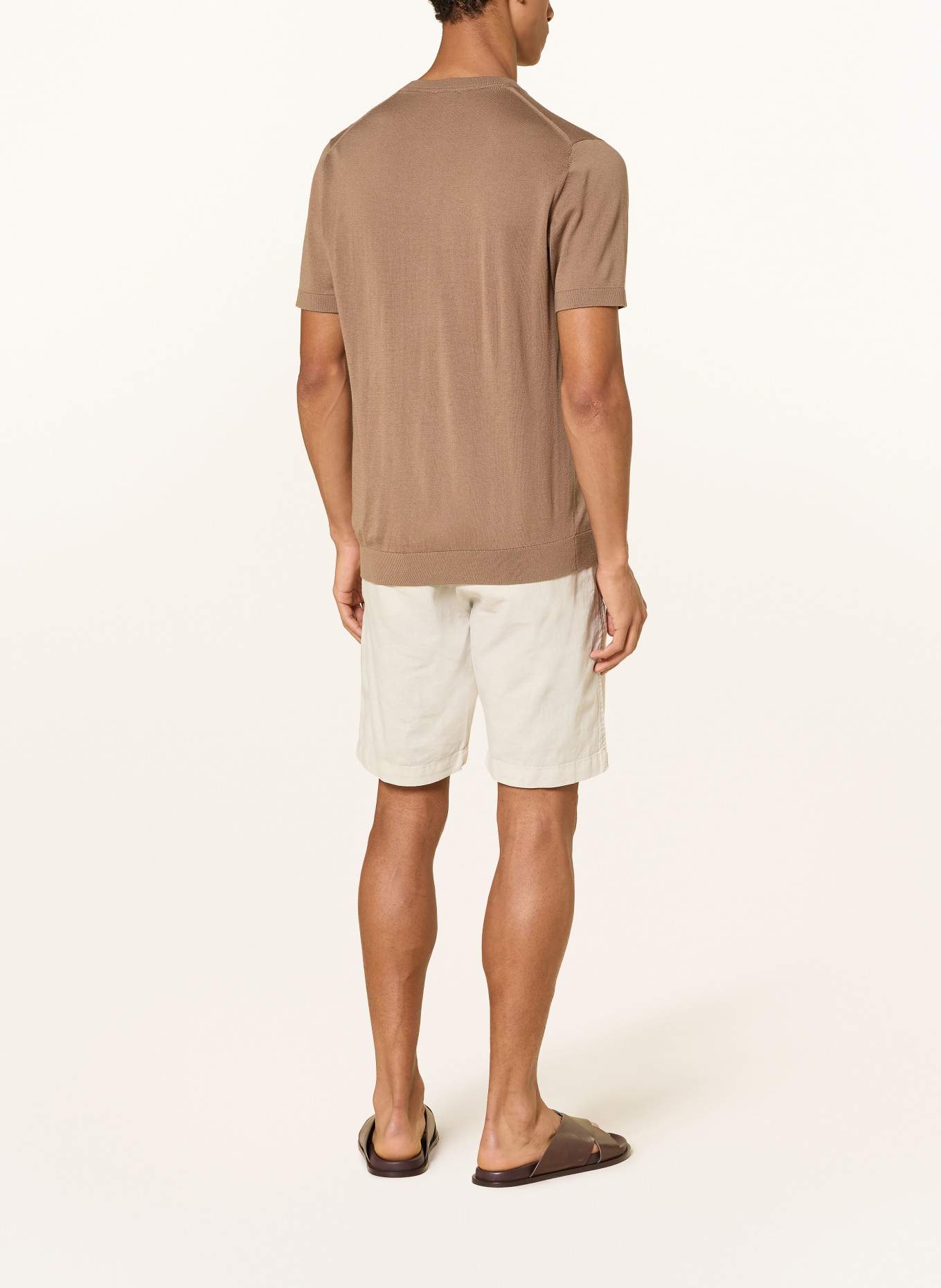 OLYMP Strickshirt: BRAUN