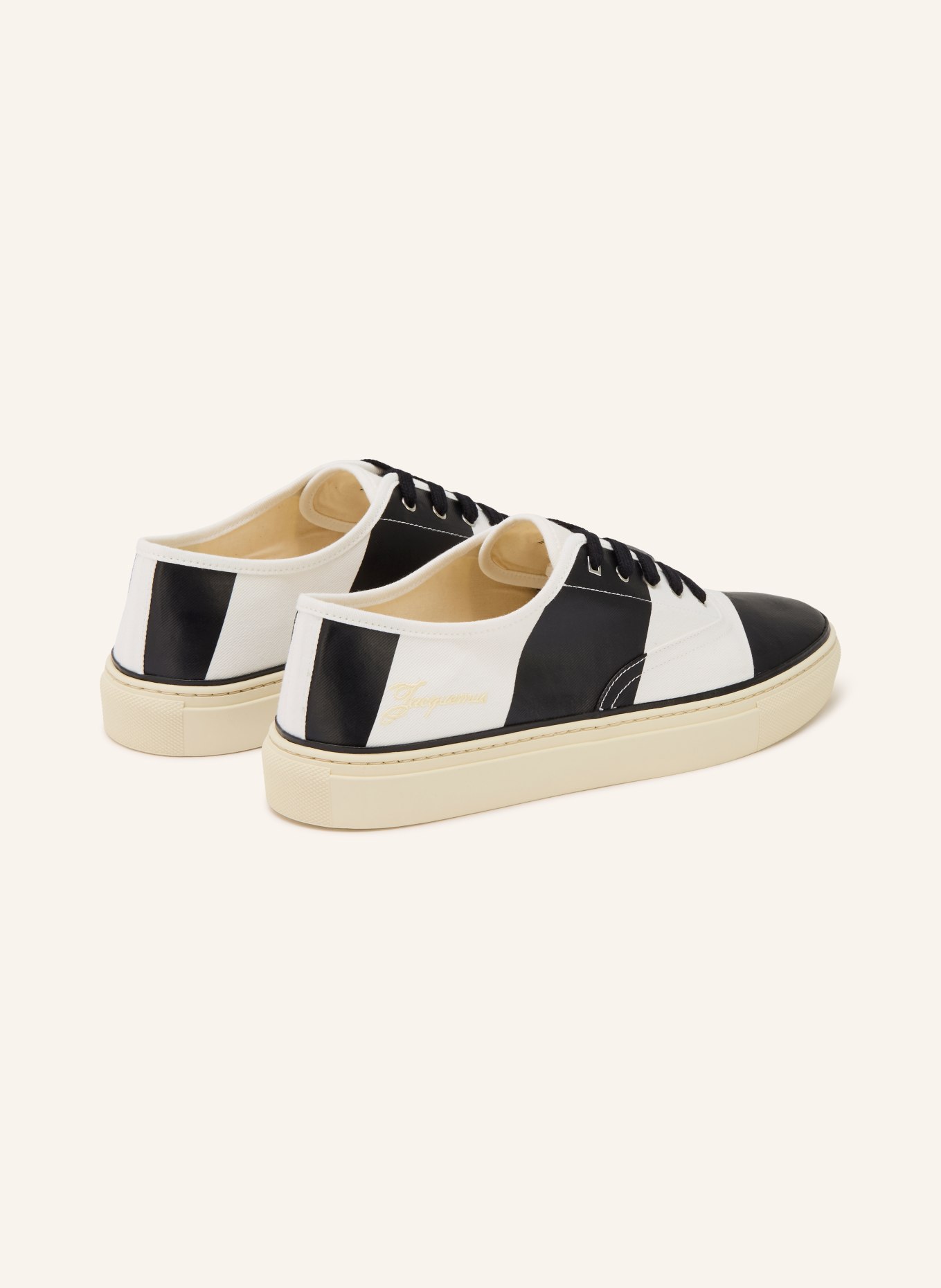 JACQUEMUS LES FEFE Sneakers: BLACK / WHITE