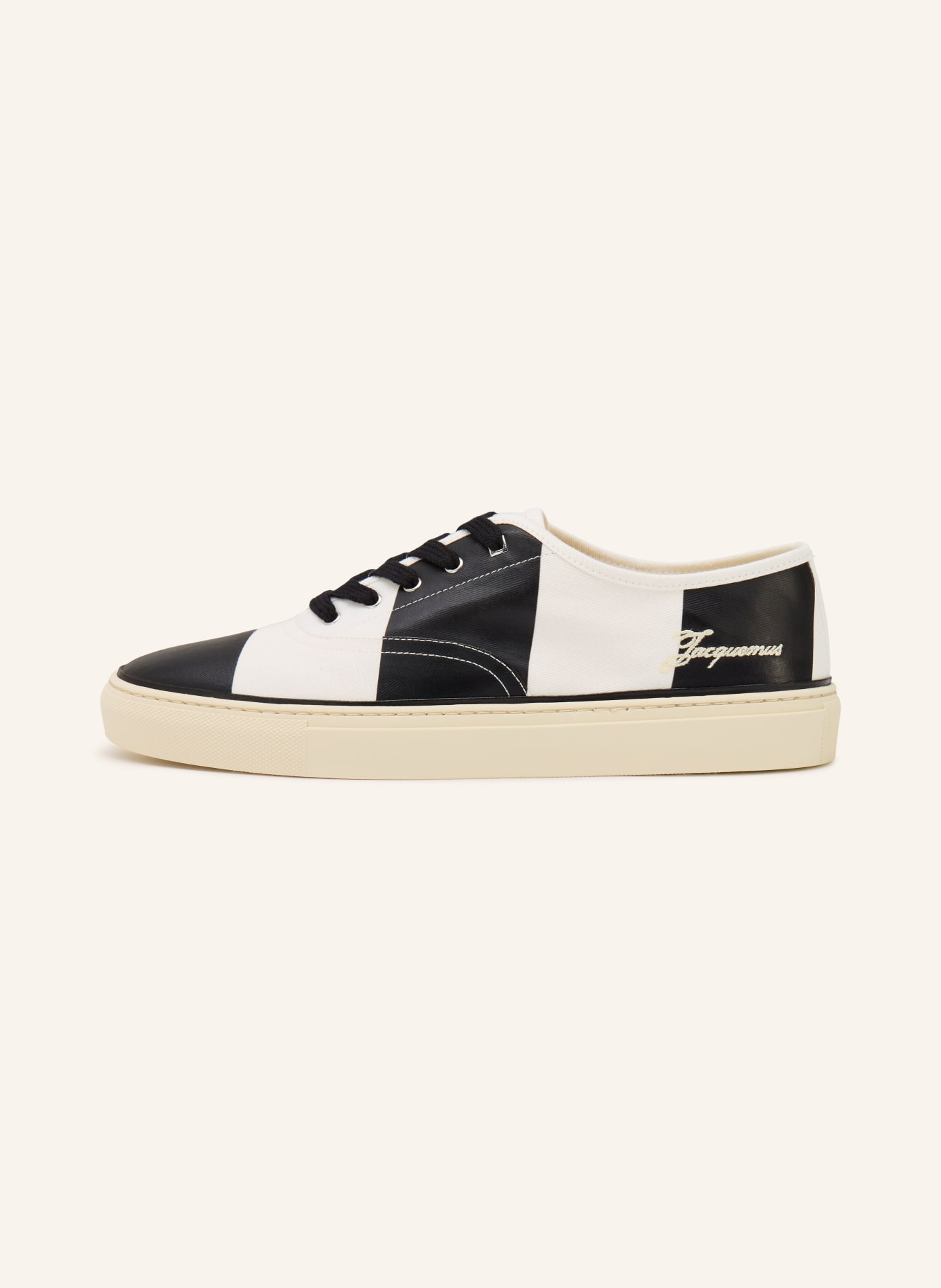 JACQUEMUS LES FEFE Sneakers: BLACK / WHITE