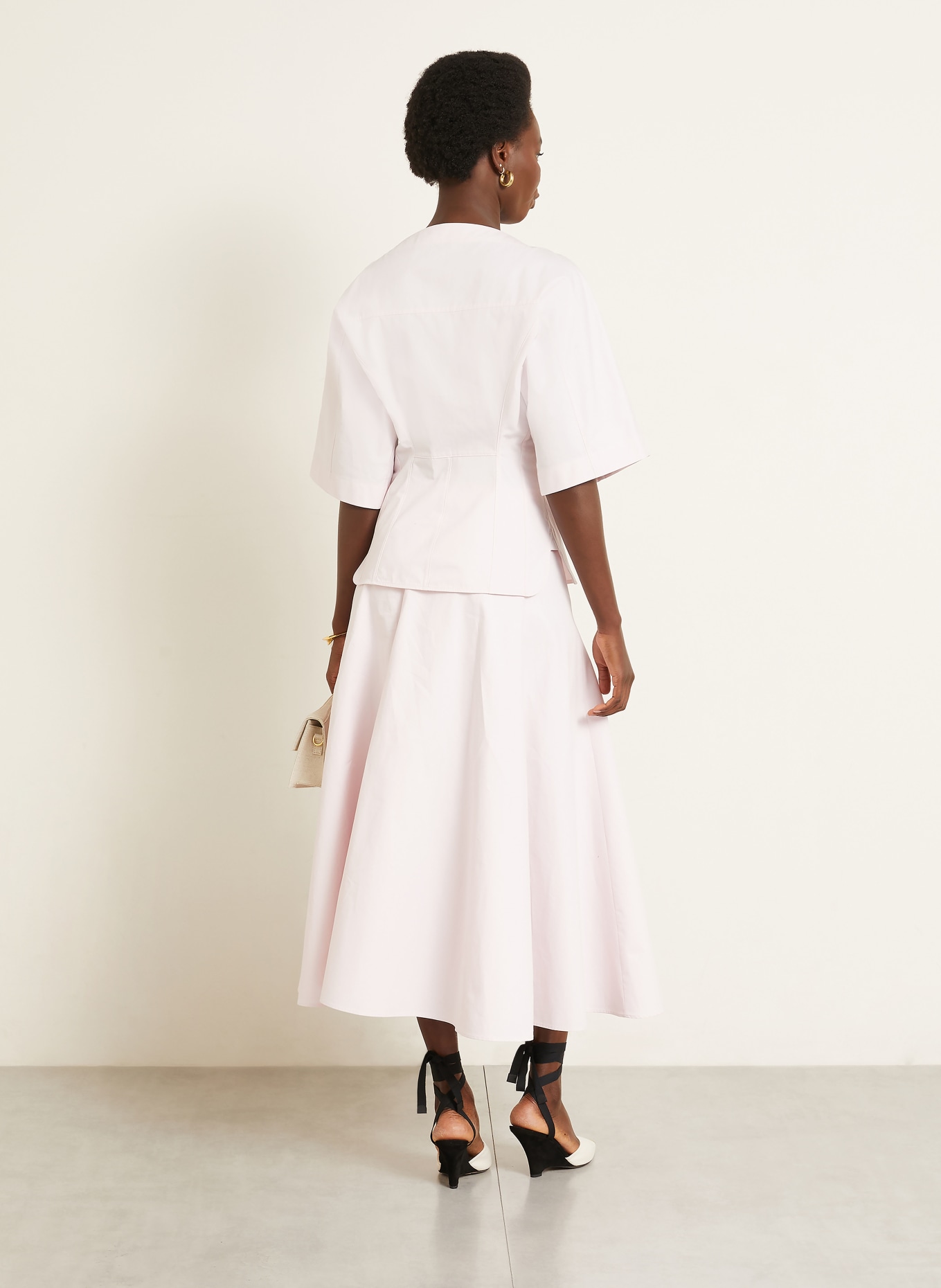 JACQUEMUS LA CHEMISE MOISSON Blouse: LIGHT PINK