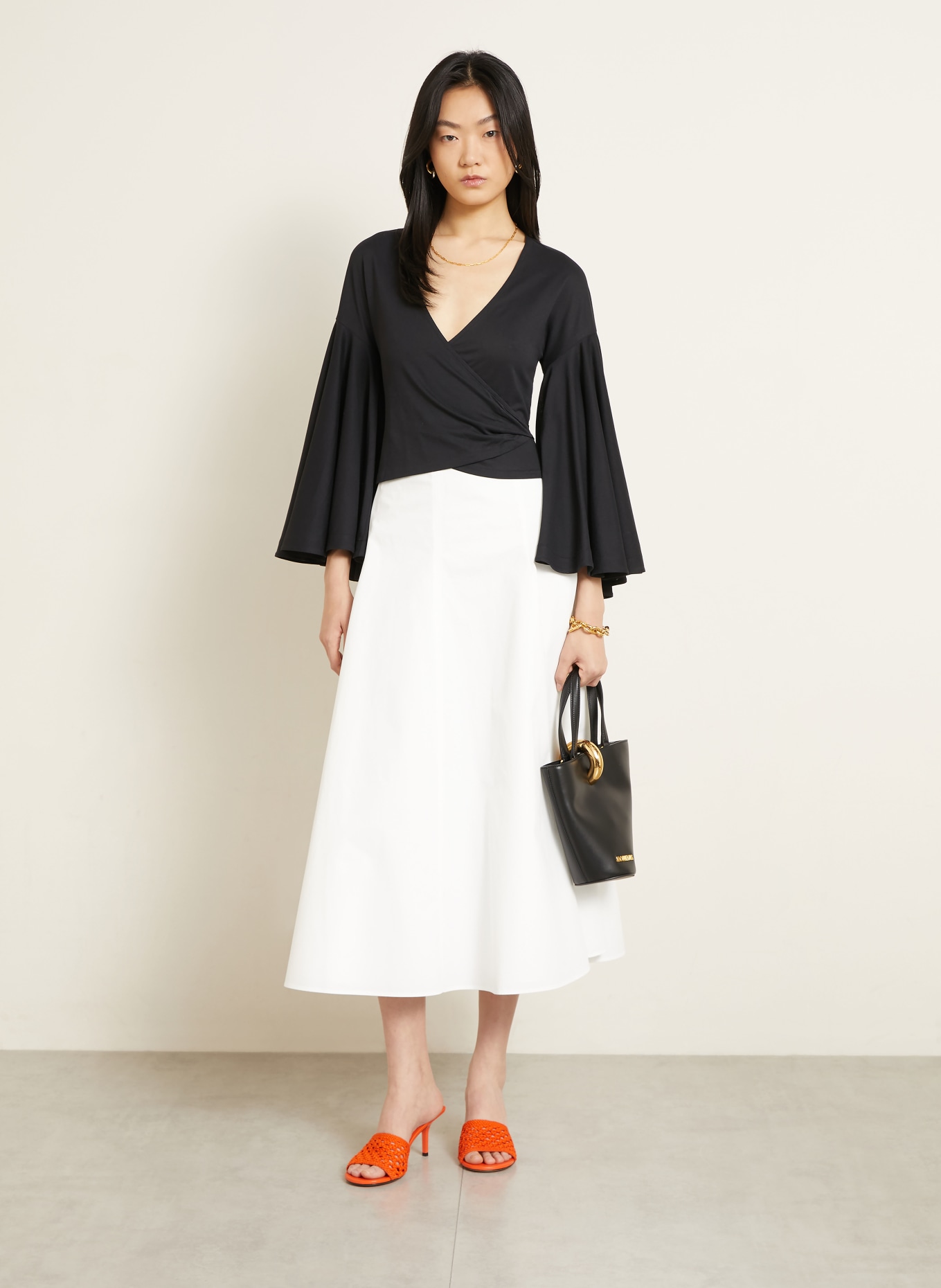 JACQUEMUS Rock LA JUPE TRIANGLE: WEISS