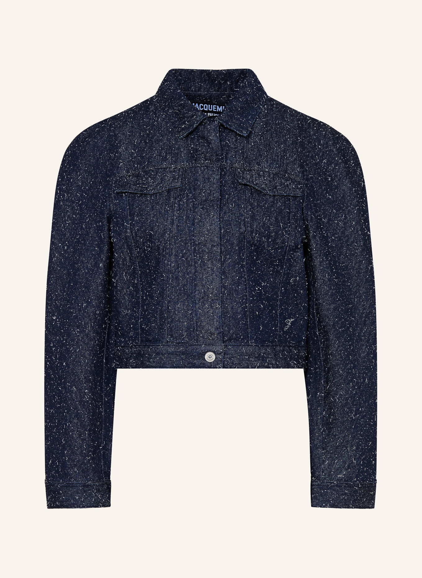 JACQUEMUS Jeansjas LA VESTE DE-NIMES OVALO: 380 NAVY